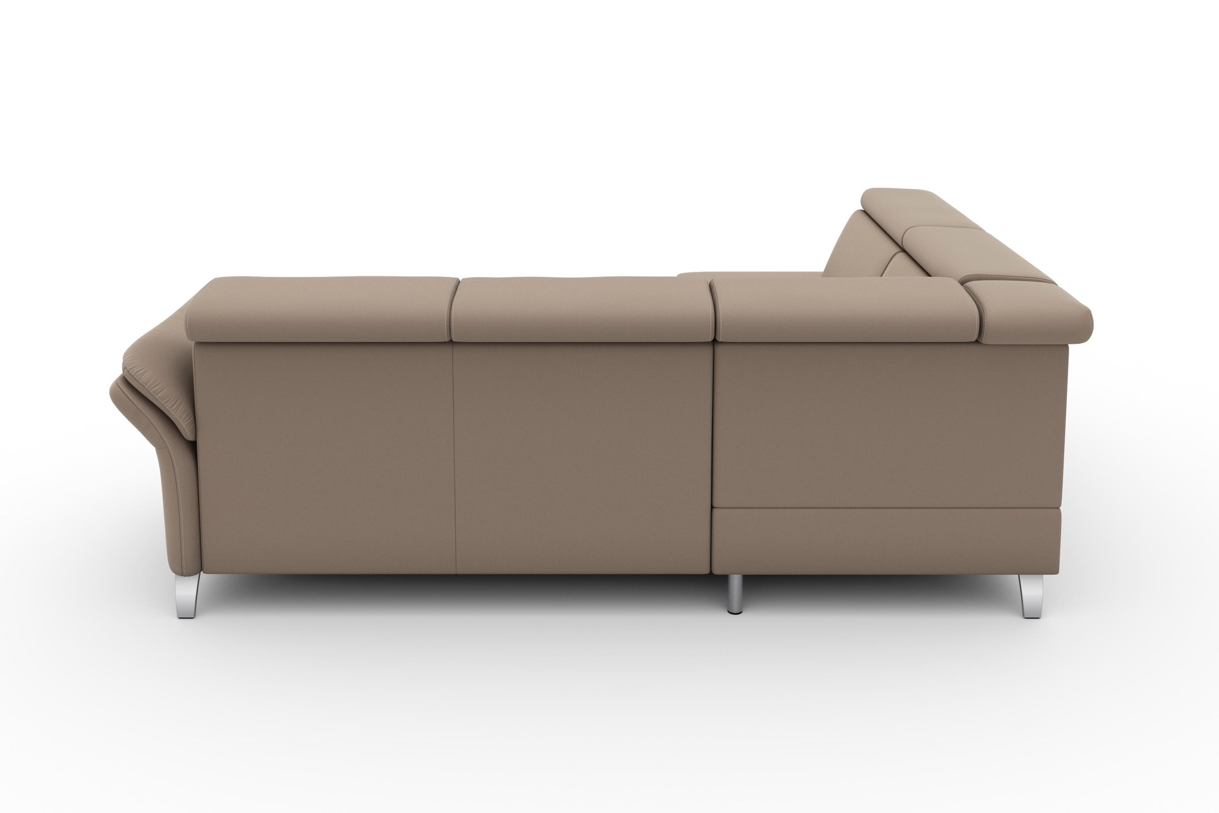 sit&more Ecksofa »Vincenzo L-Form« inklusive Kopfteilverstellung, wahlweise mit Bettfunktion, Bettkasten