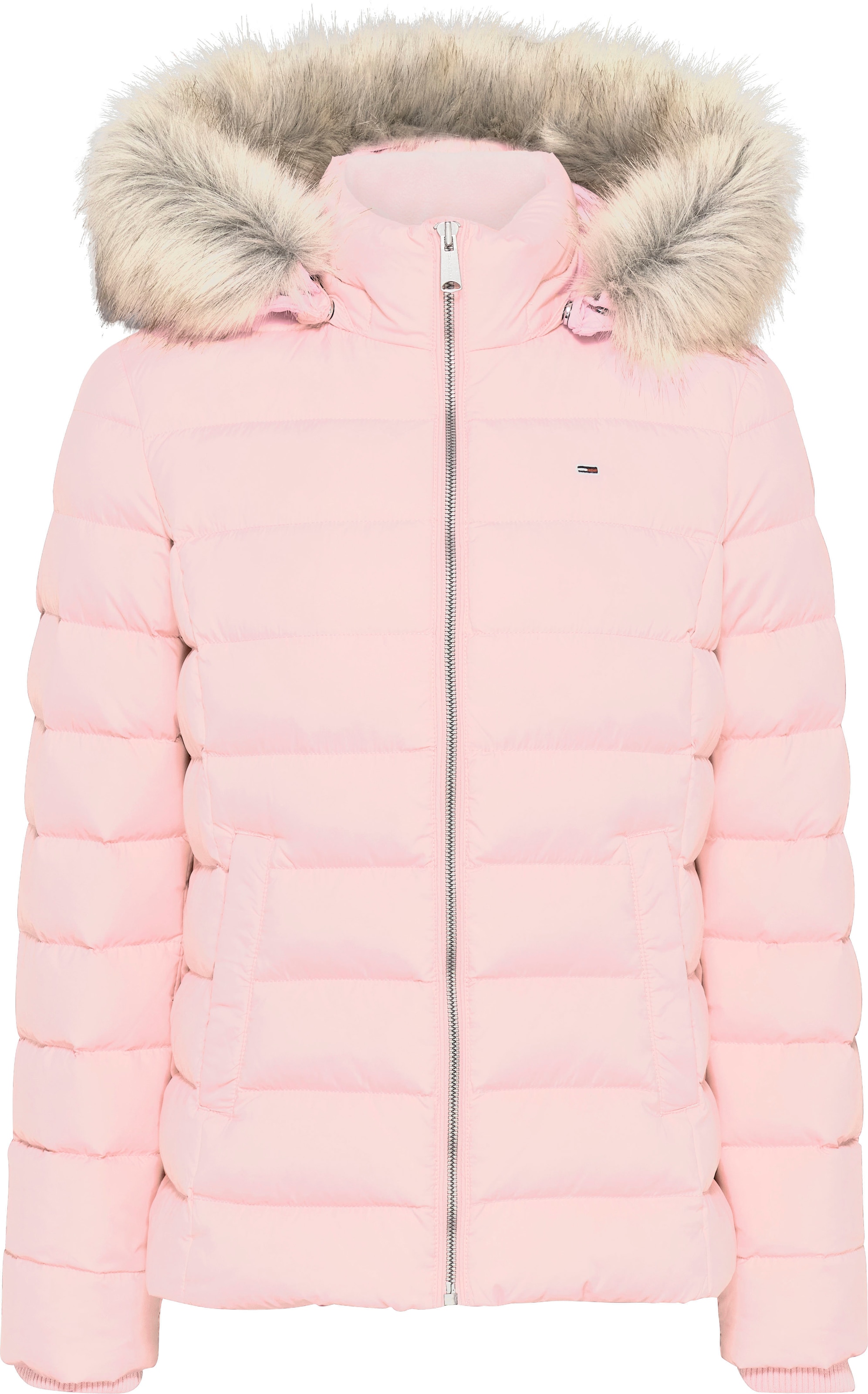 Tommy Jeans Steppjacke »TJW BASIC HOODED DOWN JACKET EXT«, mit Kapuze, mit Logostickerei