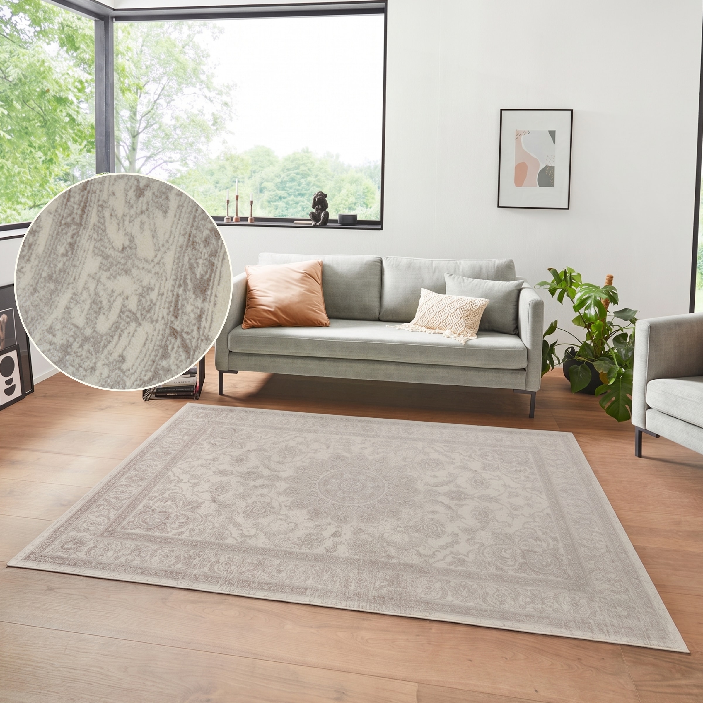 Image of HANSE Home Teppich "Briar" rechteckig 6 mm Höhe Samt, Orient-Optik, Seiden-Optik, robust, pflegeleicht, gekettelt