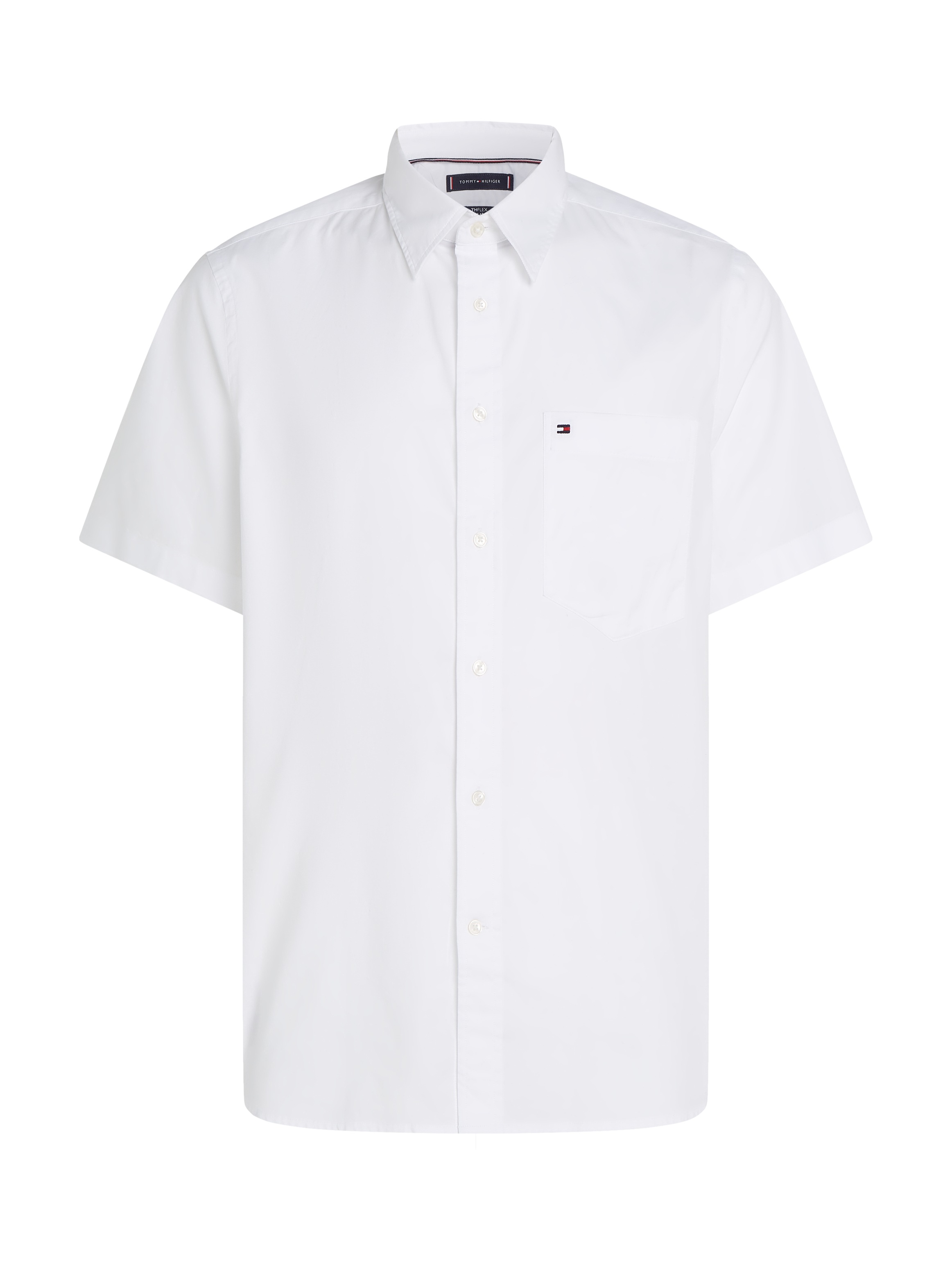 Tommy Hilfiger Kurzarmhemd »FLEX POPLIN SOLID S/S SHIRT«