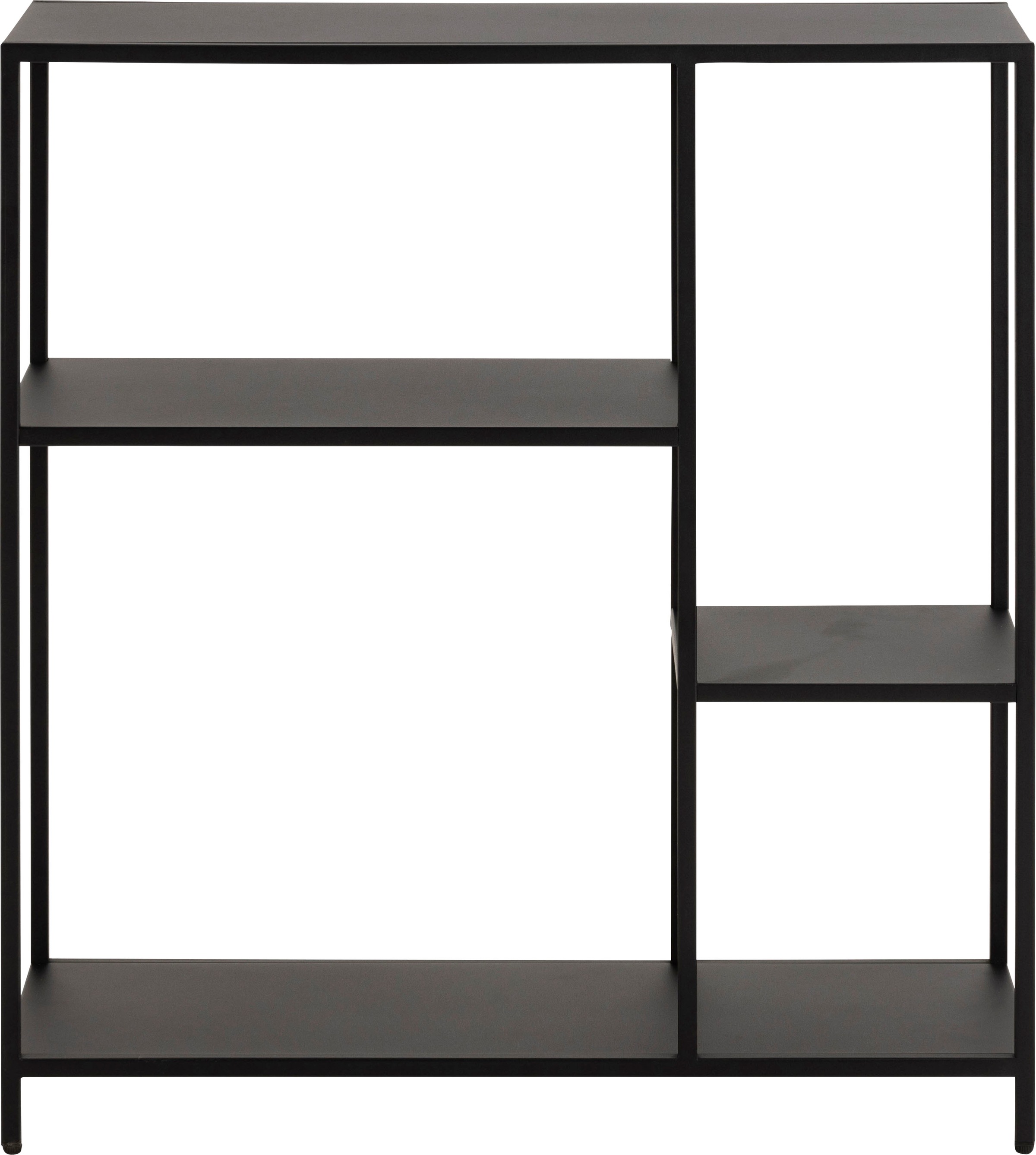 ACTONA GROUP Bücherregal »New York« Regal, Metallgestell in gradliniger Optik, Höhe 86 cm, Assymetrisch