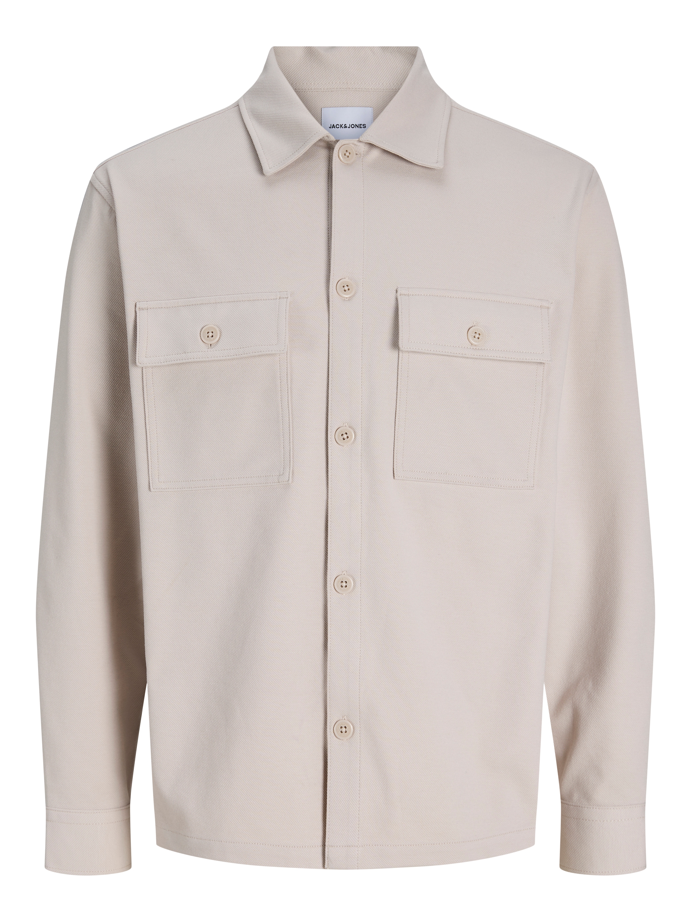 Jack & Jones Chemise à manches longues »JJWILLIAM SWEAT OVERSHIRT LS NOOS« Mélange de matériaux, tissu sweat, coupe décontractée