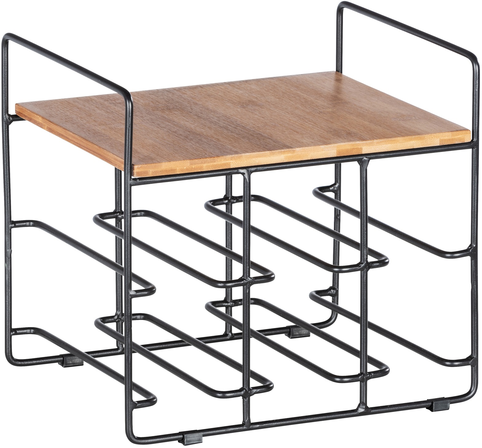 Image of WENKO Weinflaschenhalter »Loft«, für 6 Flaschen, Metall in Kombination mit Bambus bei Ackermann Versand Schweiz