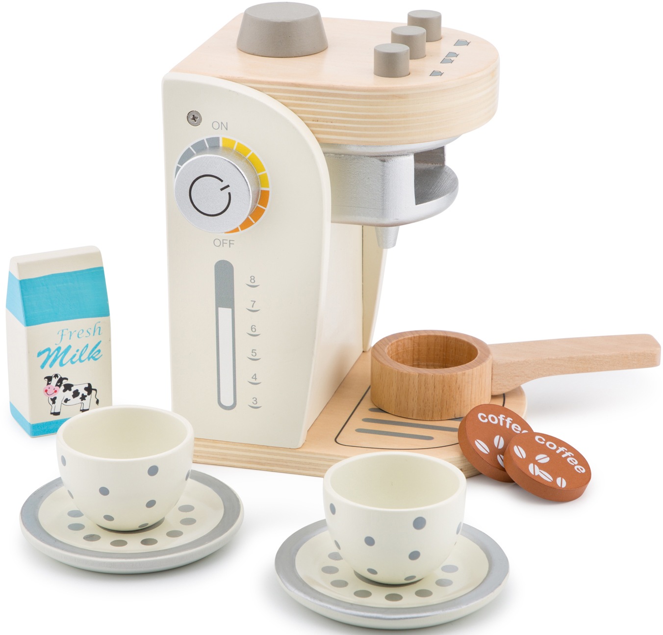 Image of New Classic Toys® Kinder-Kaffeemaschine »Bon Appetit - Kaffeemaschine, Creme« bei Ackermann Versand Schweiz
