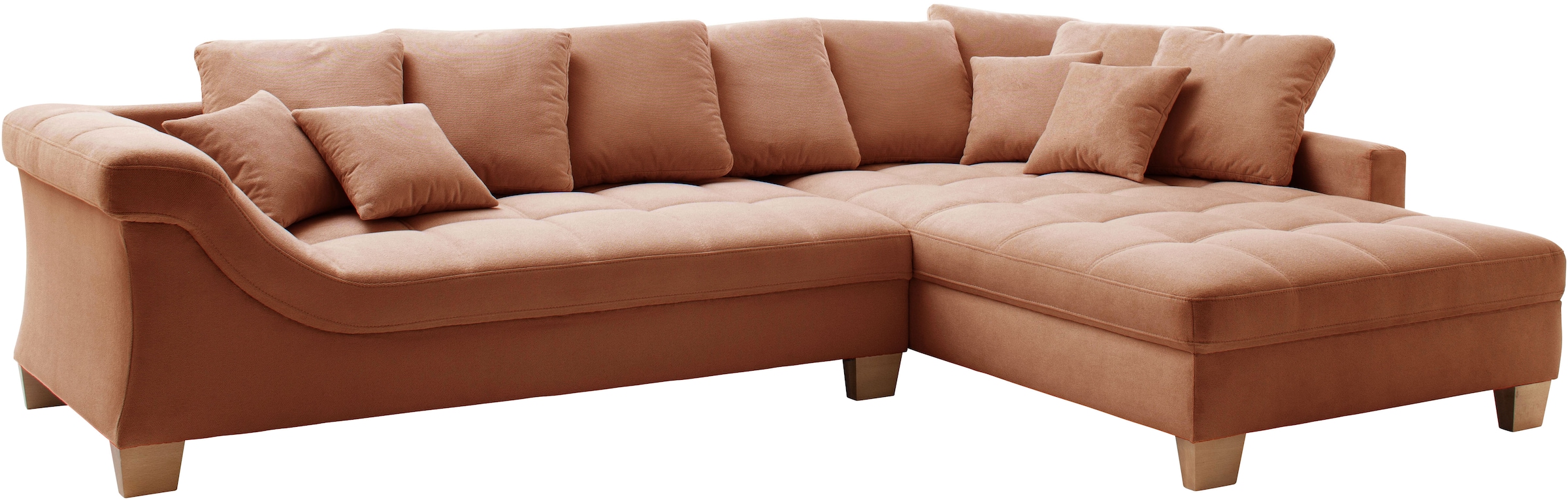 Mr. Couch Ecksofa »Bologna, L-Form, mit Kaltschaum« bis 140 kg pro Sitzplatz belastbar