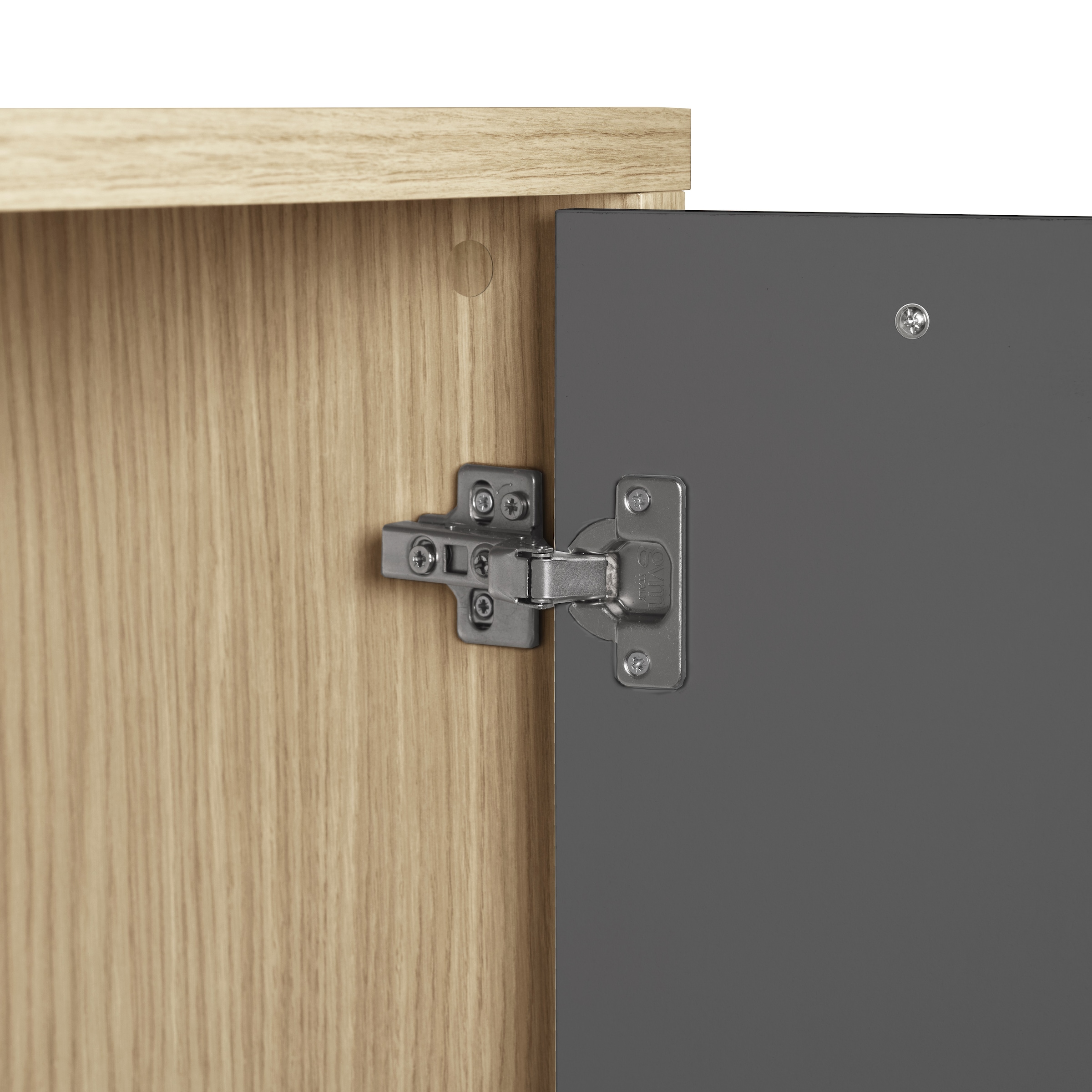 KOCHSTATION Küchenzeile »Luna, Küchenblock, Kücheninsel, Hängeschrank, Made in Italy« 3er-Set, Metallgriffe, Soft-Close-Funktion, inklusive Spüle