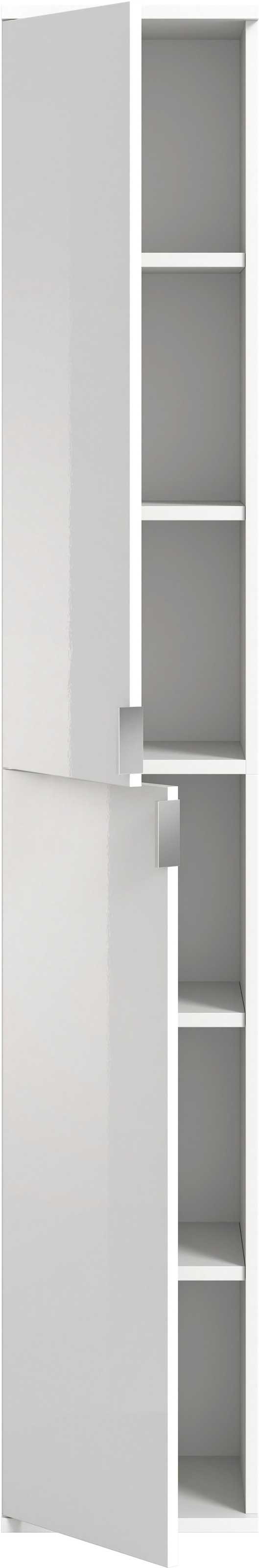 INOSIGN Garderoben-Set »Trondheim, Breite 121 cm, best. aus 3 Schränken, 8 Türen, 21 Fächer«, (Set, 3 St.), inkl. ausziehbarer Kleiderstange, Garderobenschrank, Kleiderschrank