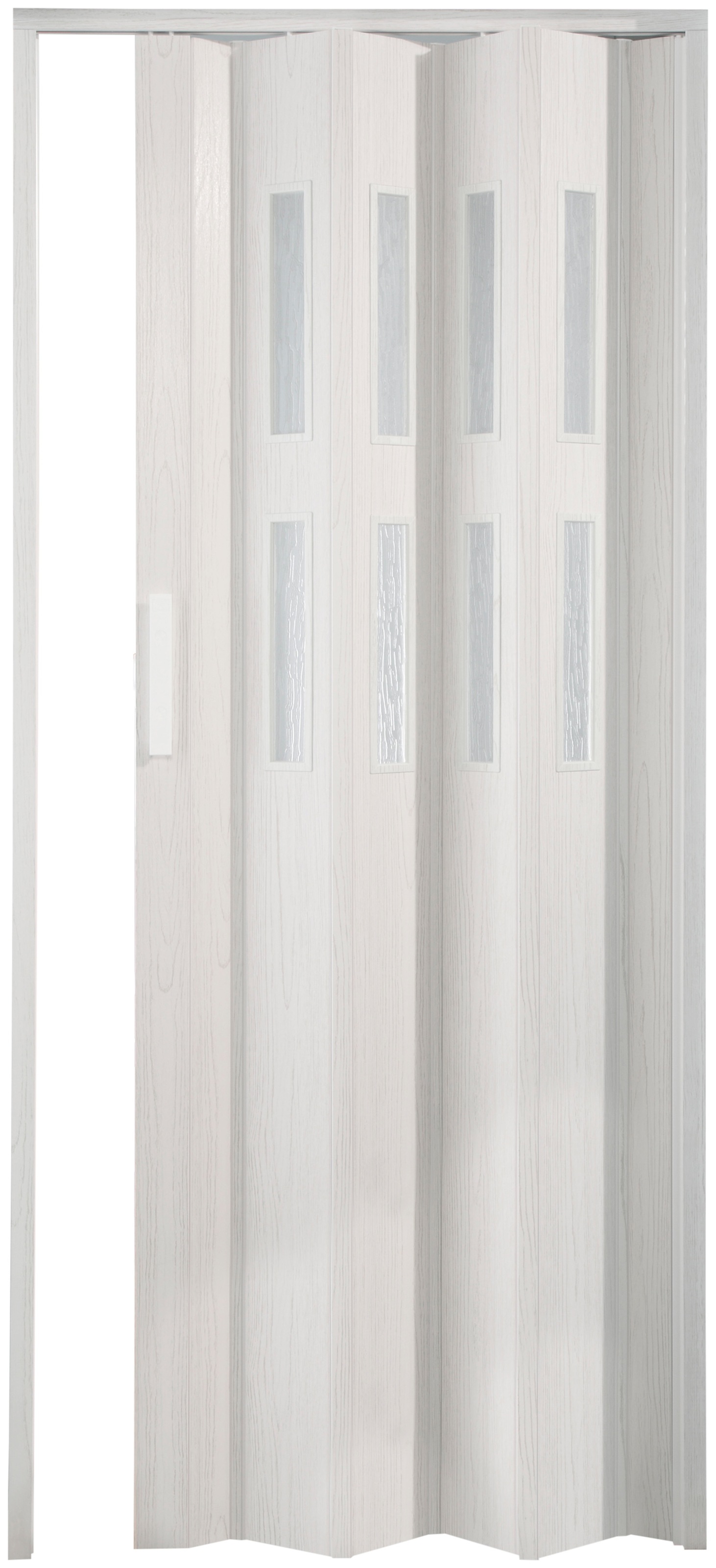 Image of Forte Falttür »Luciana«, eiche weiss, mit 2 Fenstern in Riffelstruktur bei Ackermann Versand Schweiz