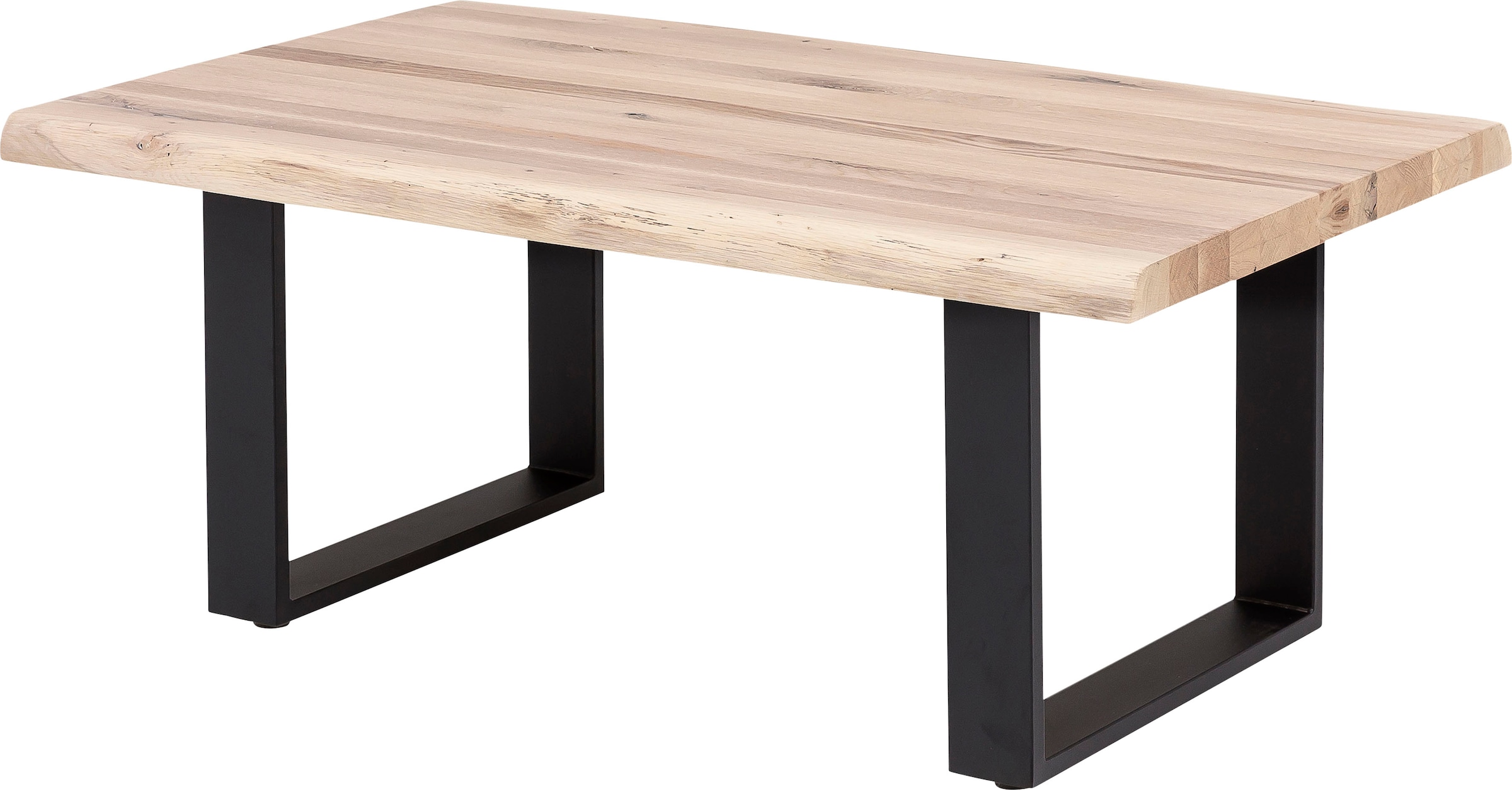 Home affaire Couchtisch "Tristan" aus Massivholz Eiche mit Baumkante