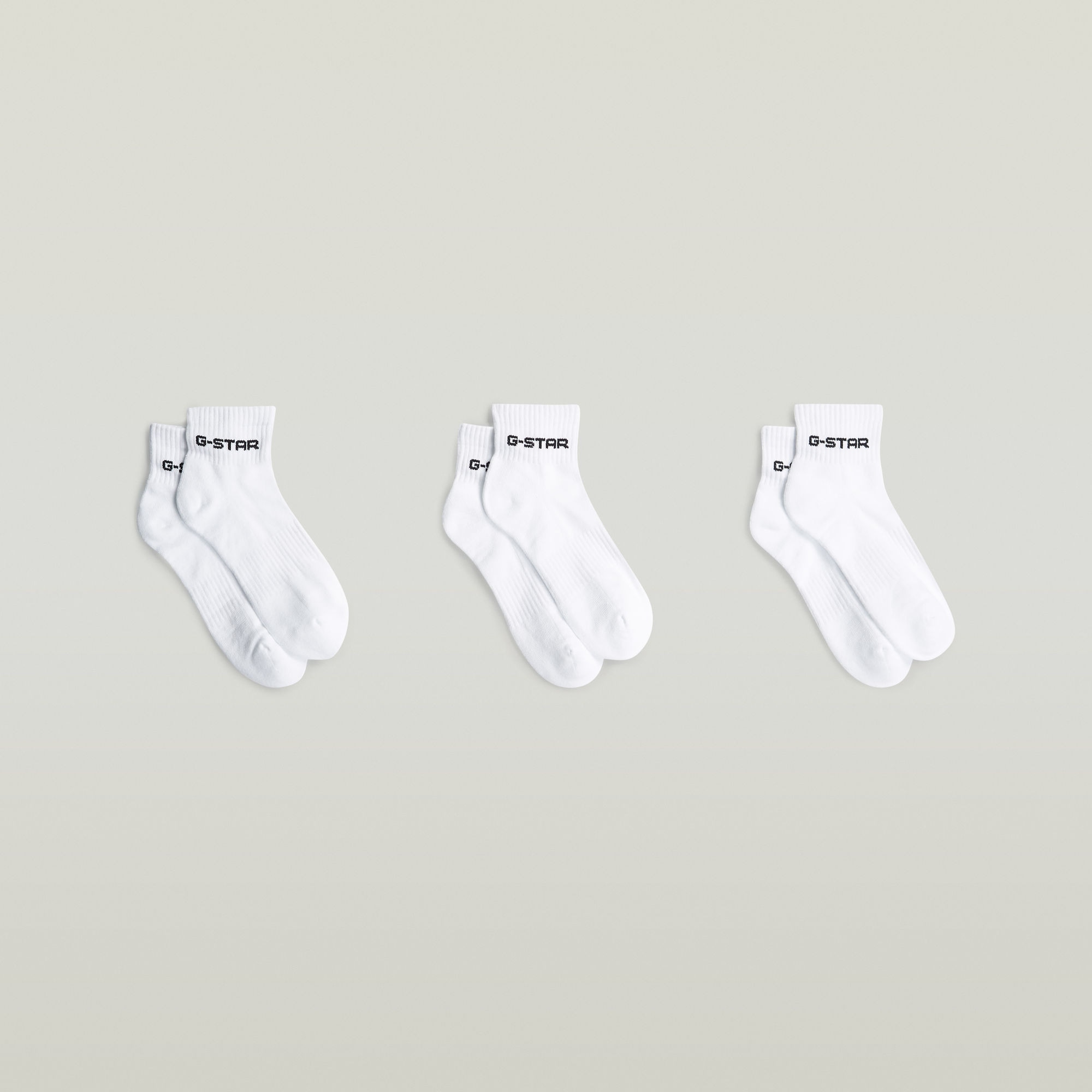 G-STAR Chaussettes courtes »GROVE, 3 PACK ANKLE SPORTS SOCKS« Packung, 3 Couple tlg. mit Logo-Jacquard