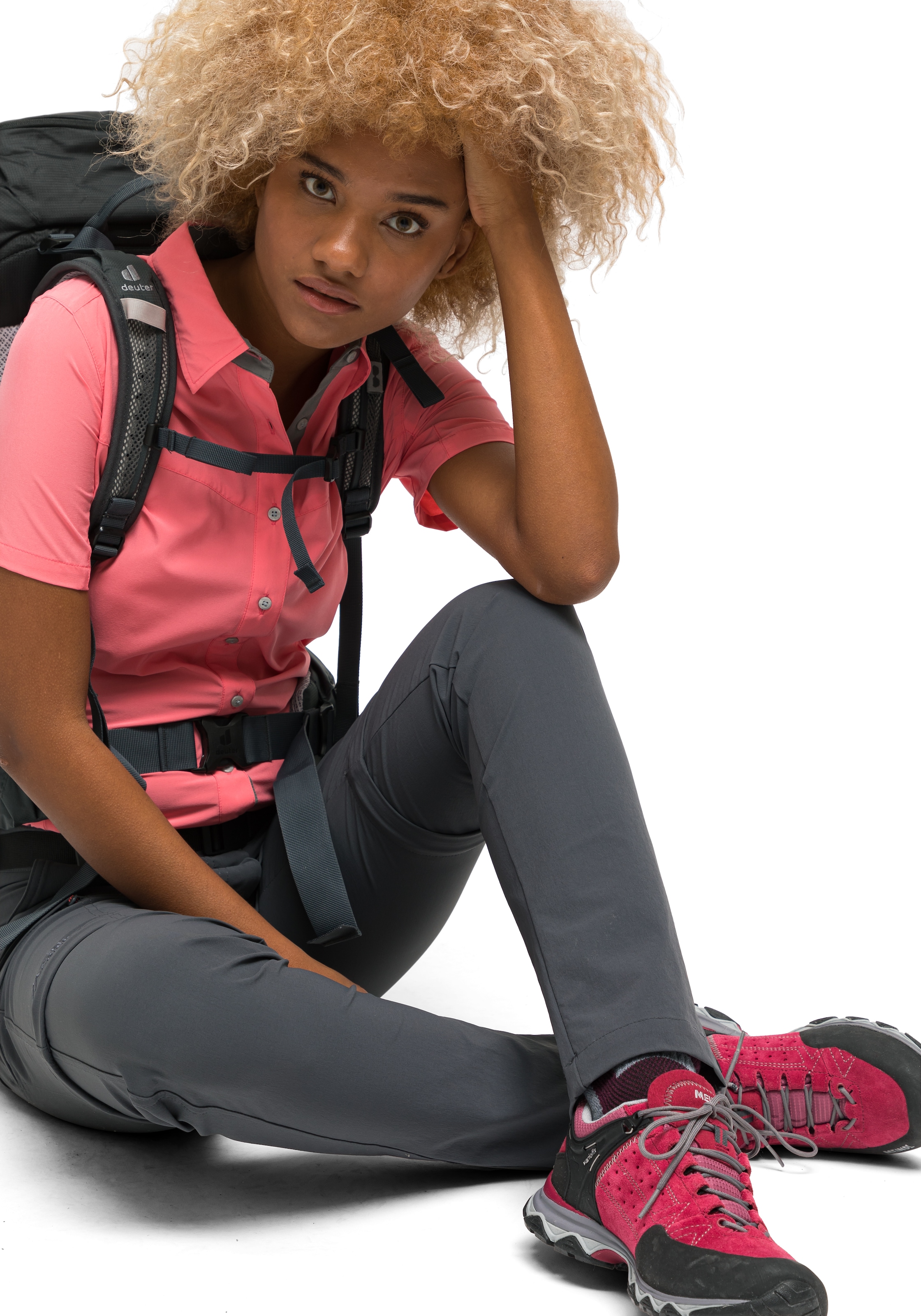 Maier Sports Funktionshose »Inara slim zip«, Damen Wanderhose, zipp-off Outdoor-Hose, 4 Taschen, Slim Fit