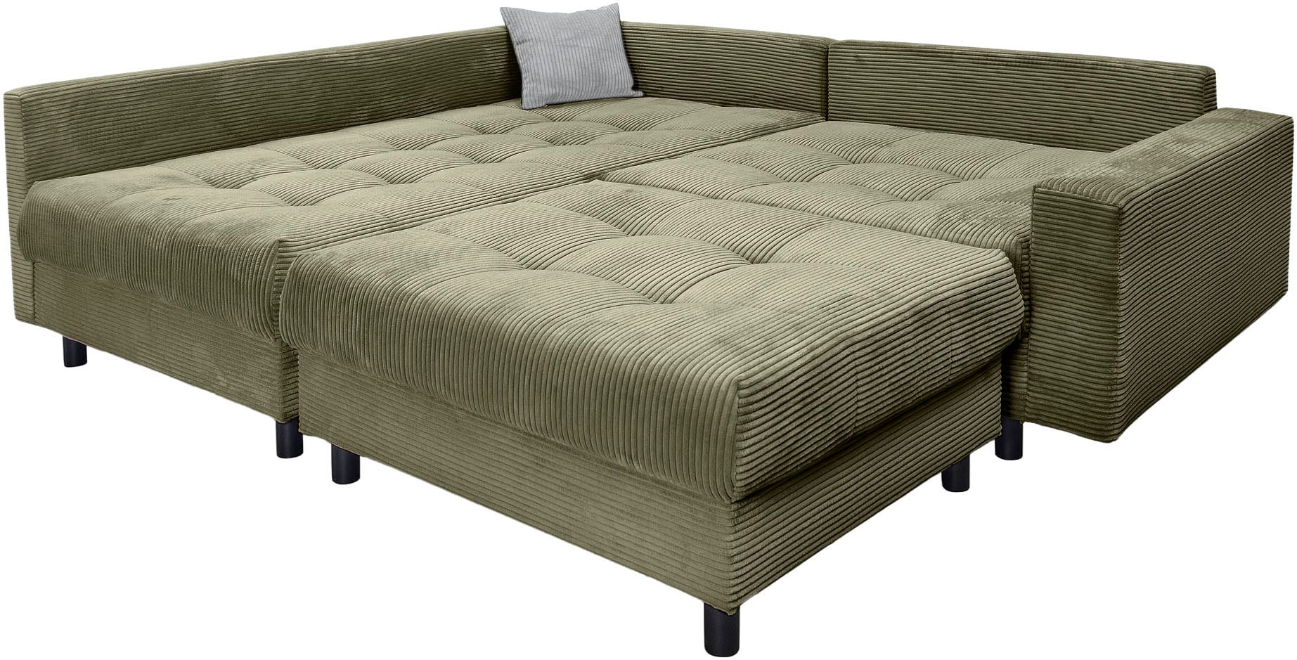 Home affaire Ecksofa »Toni L-Form«, Ottomane beidseitig montierbar, Federkern-Polsterung