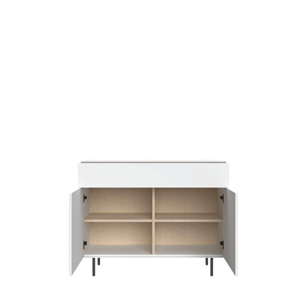 LeGer Home by Lena Gercke Table basse »Essentials, Kommode, Anrichte, Kombikommode, Schrank mit Metallfüssen« Breite: 111 cm, UV lackiert, Push-to-open-Funktion
