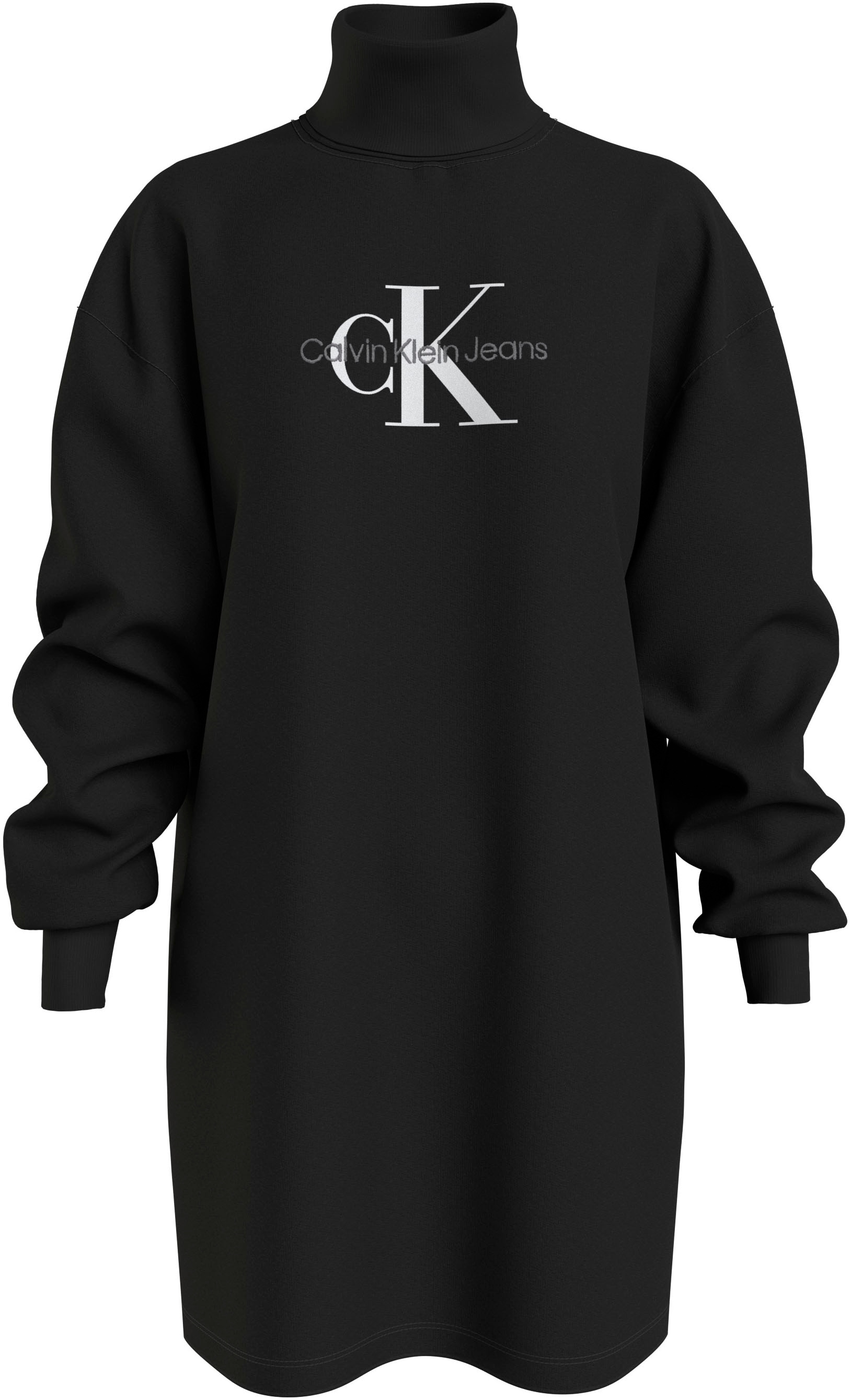 ♕ Calvin Klein Jeans Sweatkleid »MONOLOGO ROLL NECK DRESS«  versandkostenfrei auf | Jeanskleider