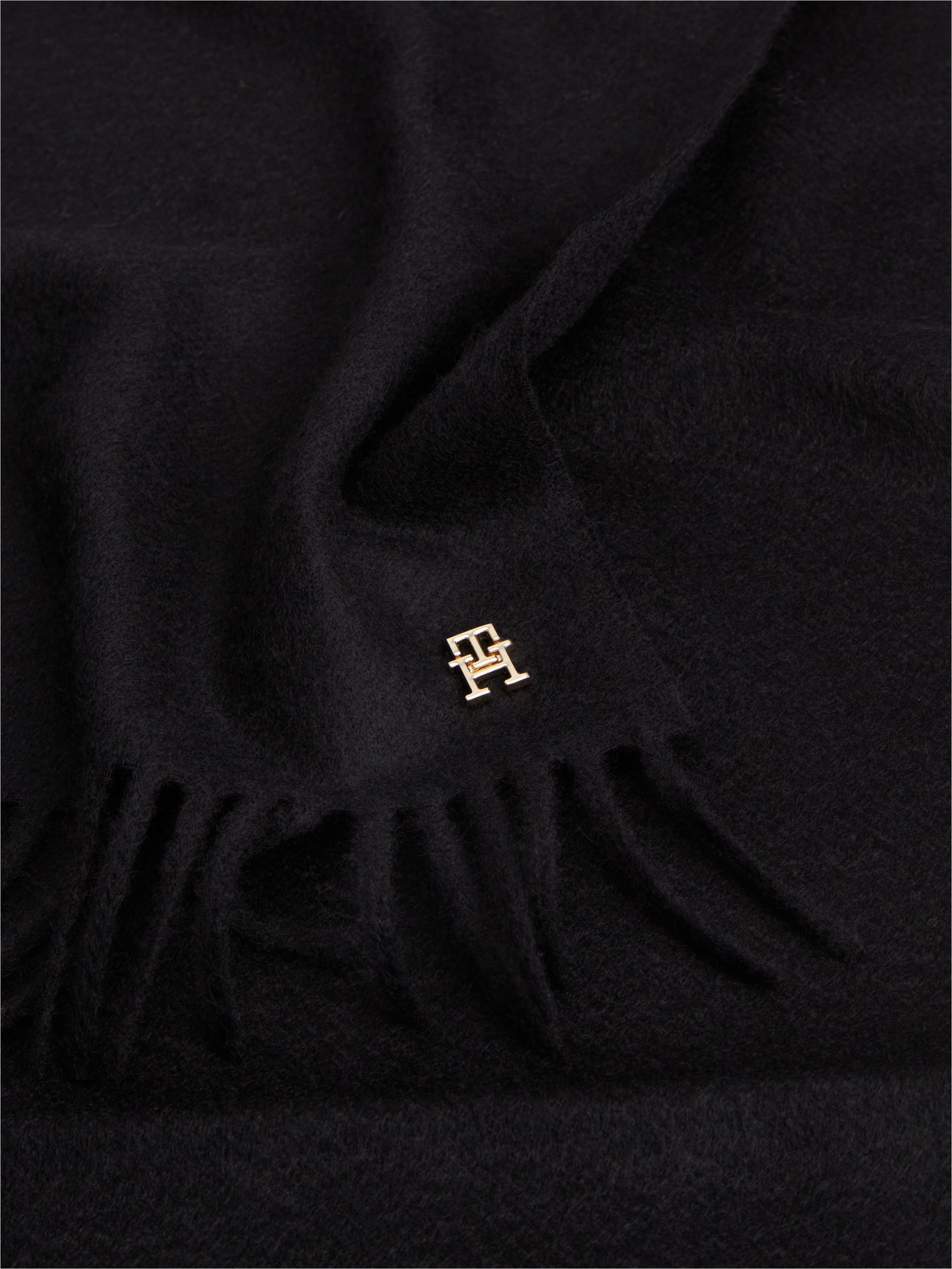 Tommy Hilfiger Loop »CASHMERE WOVEN SCARF« Regular fit mit Fransen