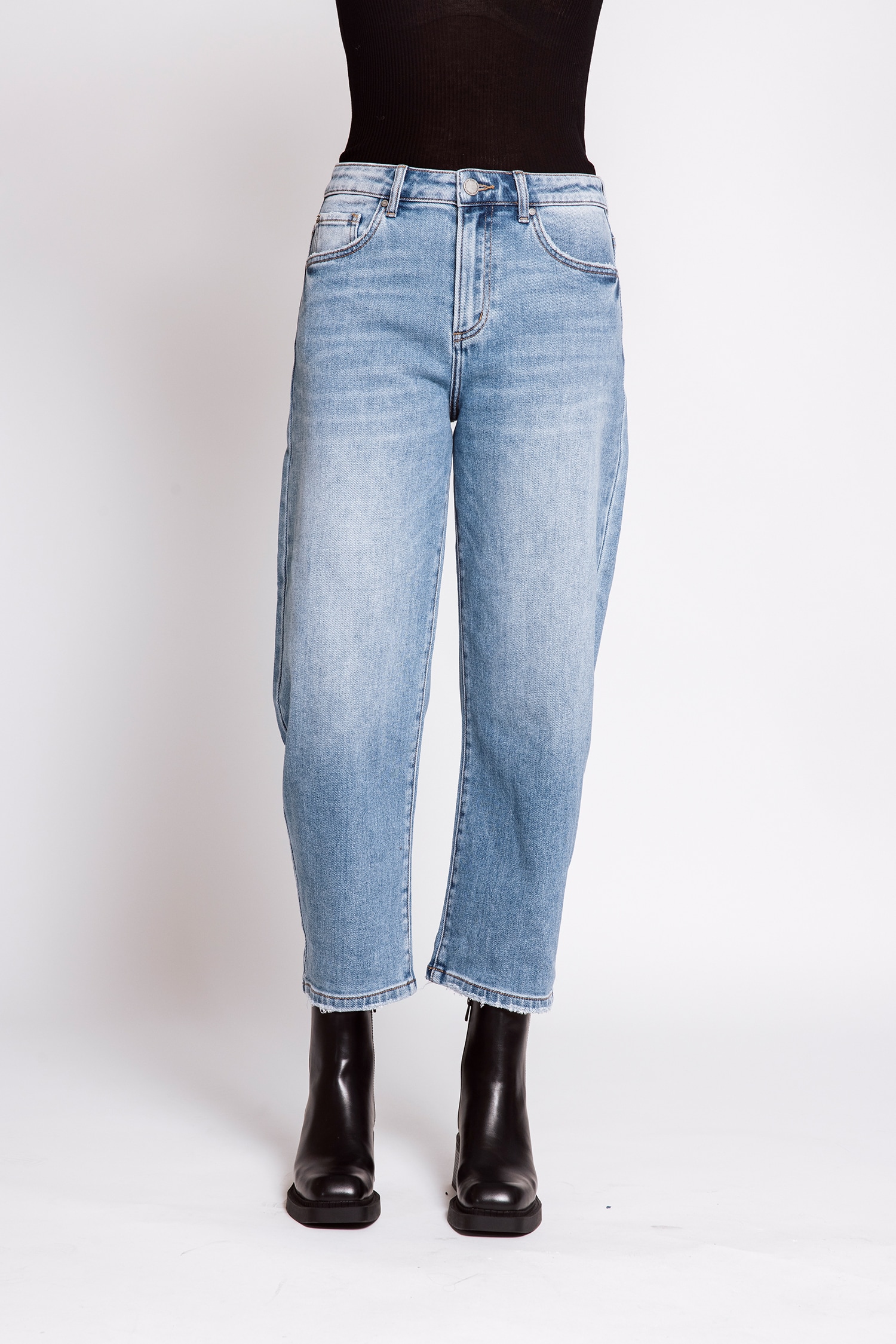 Image of Zhrill 7/8-Jeans "IZA" bequeme Passform, gerade Beinform, 7/8-Länge, mit Animal-Print