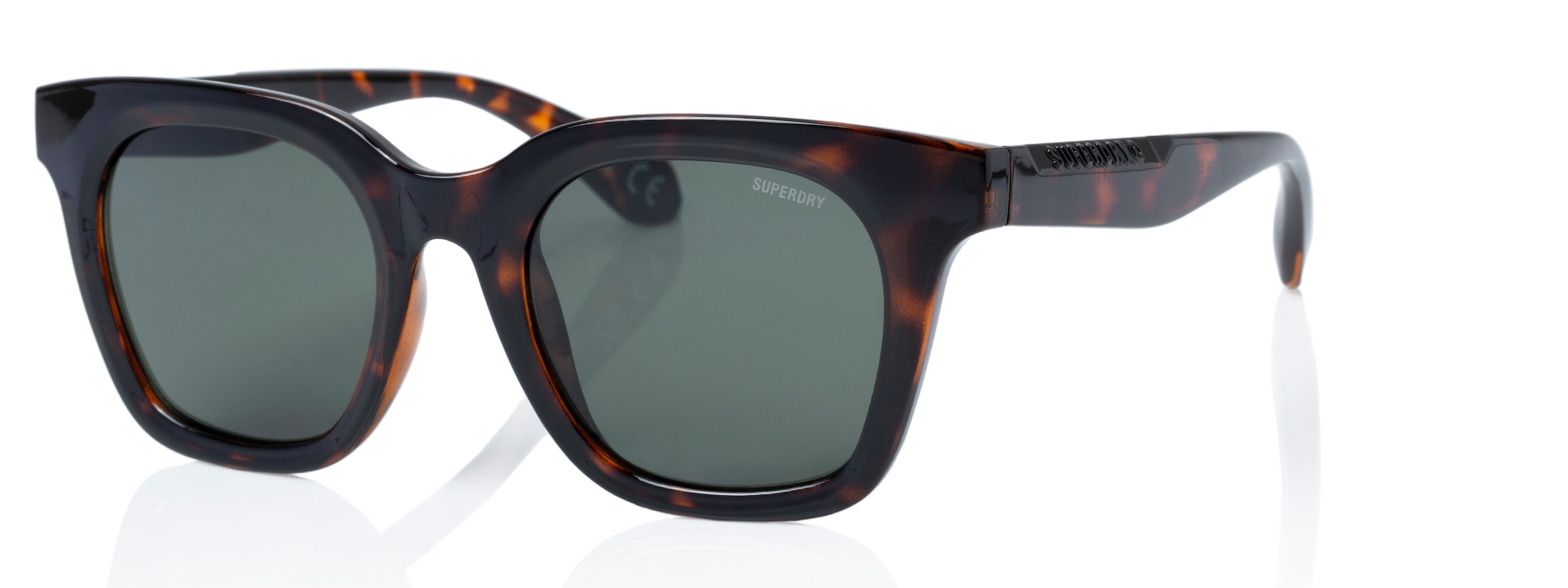 Image of Superdry Sonnenbrille "Modell 996073" Form Feminin, Logoschriftzug auf Bügel, Kunststofffassung