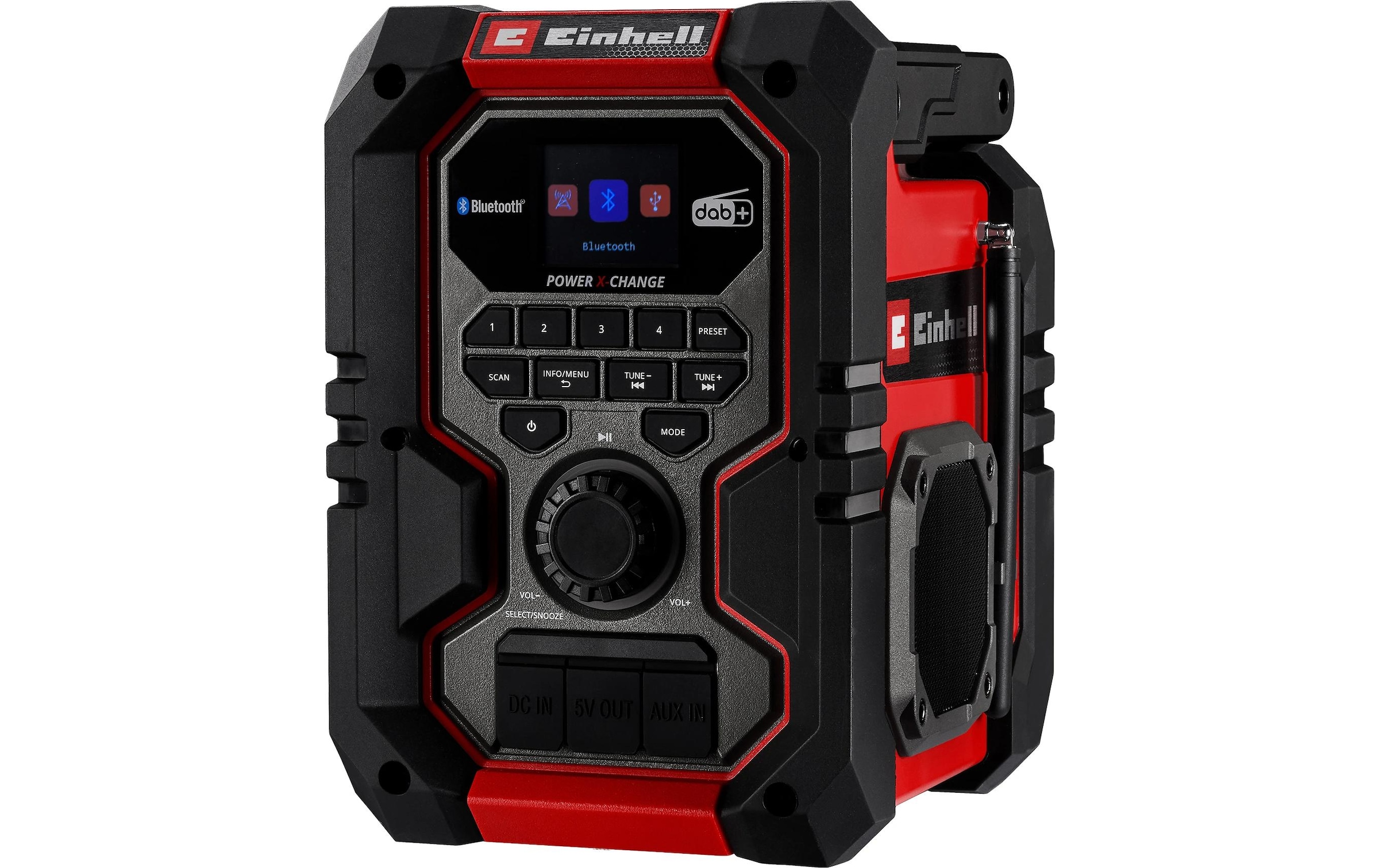 Einhell Digitalradio (DAB+) »TE-CR 18 Li DAB+/FM/BT (1 x 2,5 AH Kit)« ( ) Robustes Baustellenradio mit DAB+ und Bluetooth-Streaming