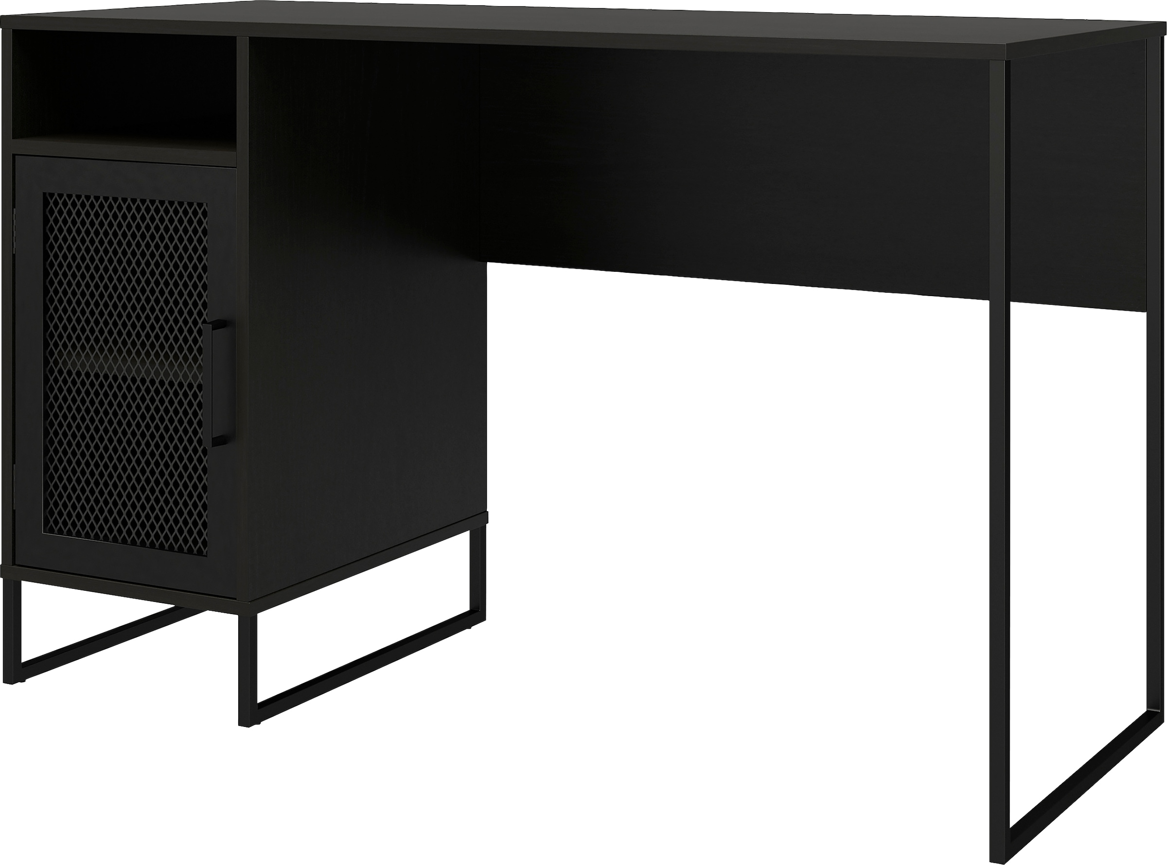 Dorel Home Schreibtisch »Purdue«, (1 St.), Tür mit Magnetverschluss, Gestell aus Metall, Höhe 76,5 cm