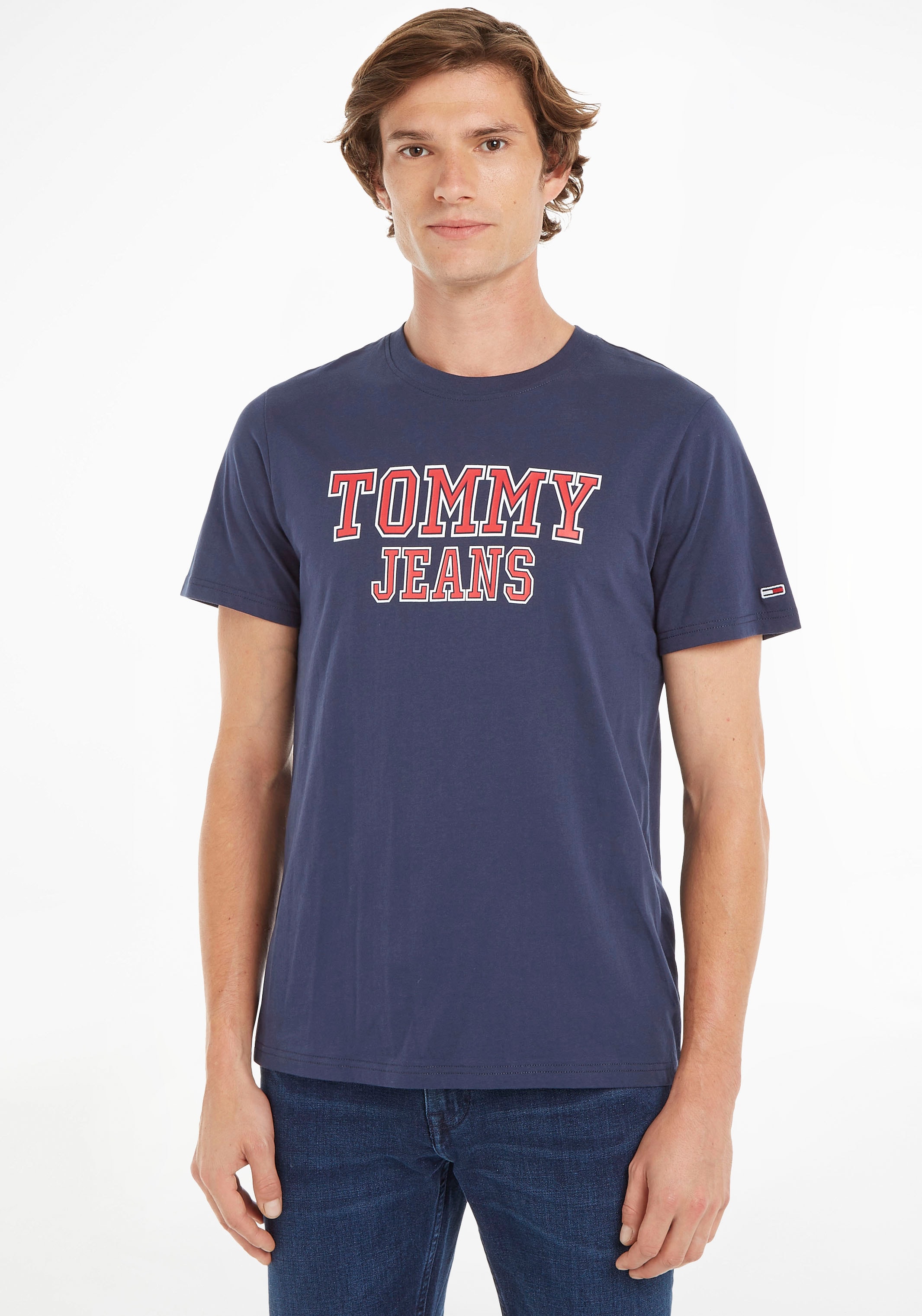 TEE«, »TJM Jeans auf TJ T-Shirt ESSENTIAL versandkostenfrei ♕ mit Rundhalsausschnitt Tommy