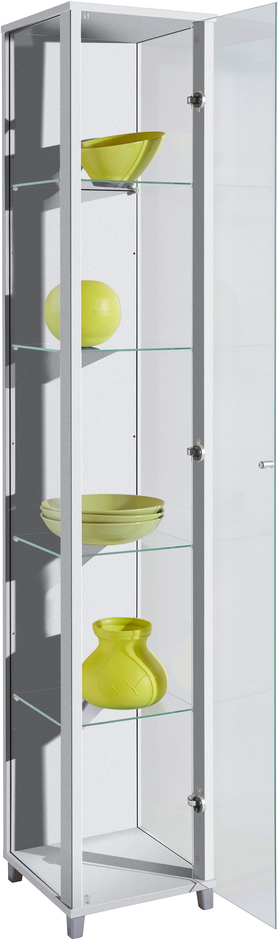fif möbel Vitrines »OPTIMA Höhe ca. 172 cm« Standvitrine/Glasvitrine 1x Glastür,perfekt für Sammler,Sammlervitrine