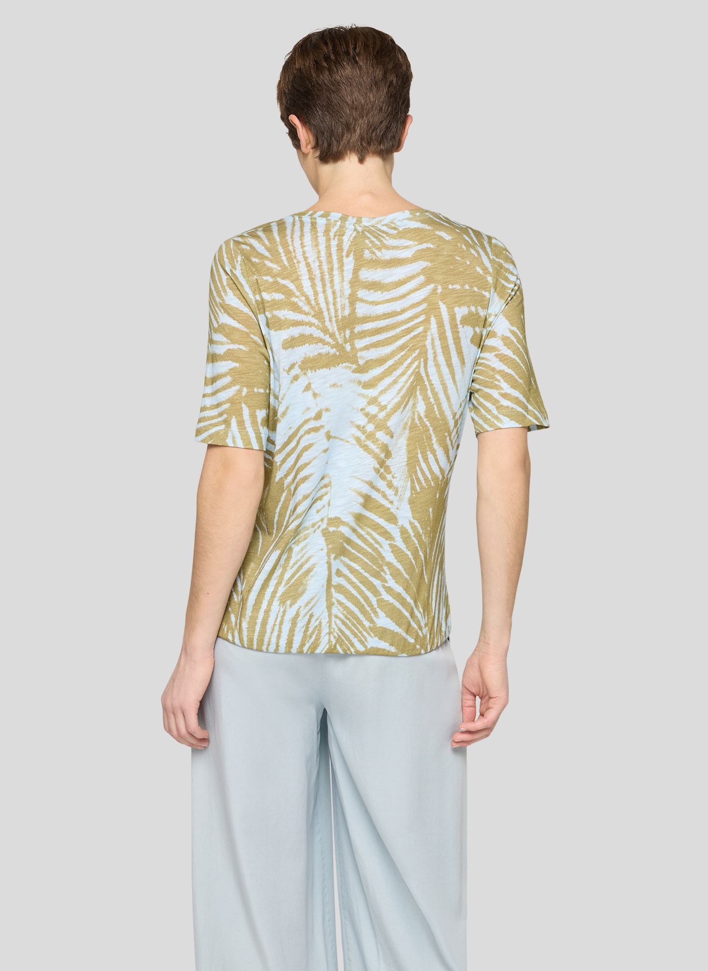 Rabe Kurzarmshirt mit floralem Muster