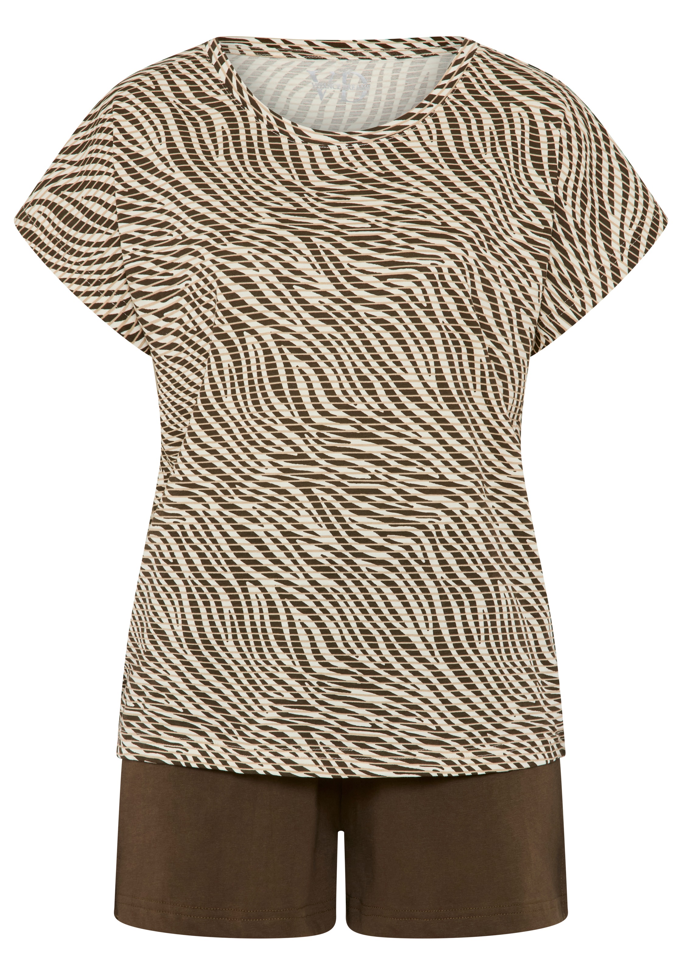 Vivance Dreams by Lascana Shorty Set, mit naturfarbenen All-Over Drucken