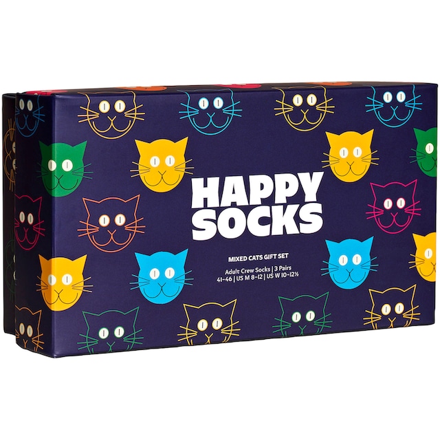 Commander Happy Socks Socken »3-Pack Mixed Cat Socks Gift Set«, (Packung, 3  Paar), Katzen-Motive sans frais d'envoi dès CHF 99. -