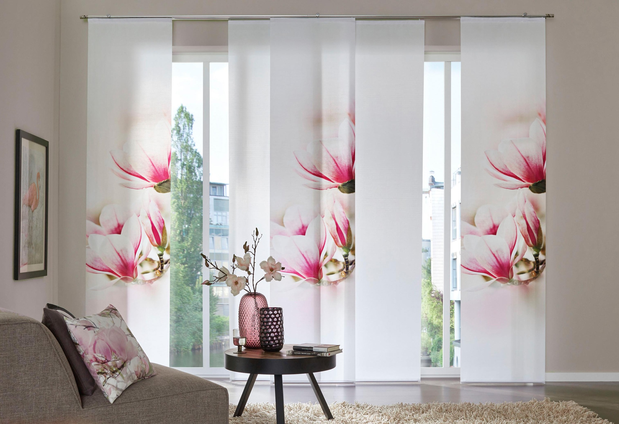 Image of HOME WOHNIDEEN Schiebegardine »INARI«, (1 St.), ohne Zubehör bei Ackermann Versand Schweiz