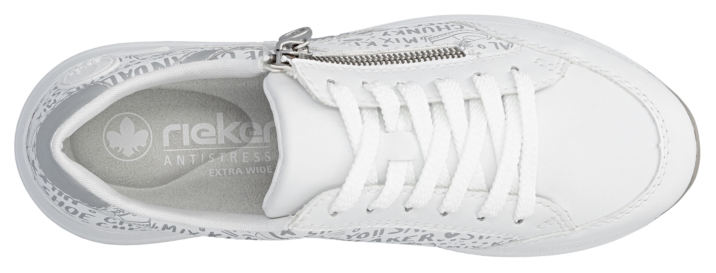Rieker Sneakers  herausnehmbarer Soft-Einlage, Freizeitschuh, Halbschuh, Schnürschuh