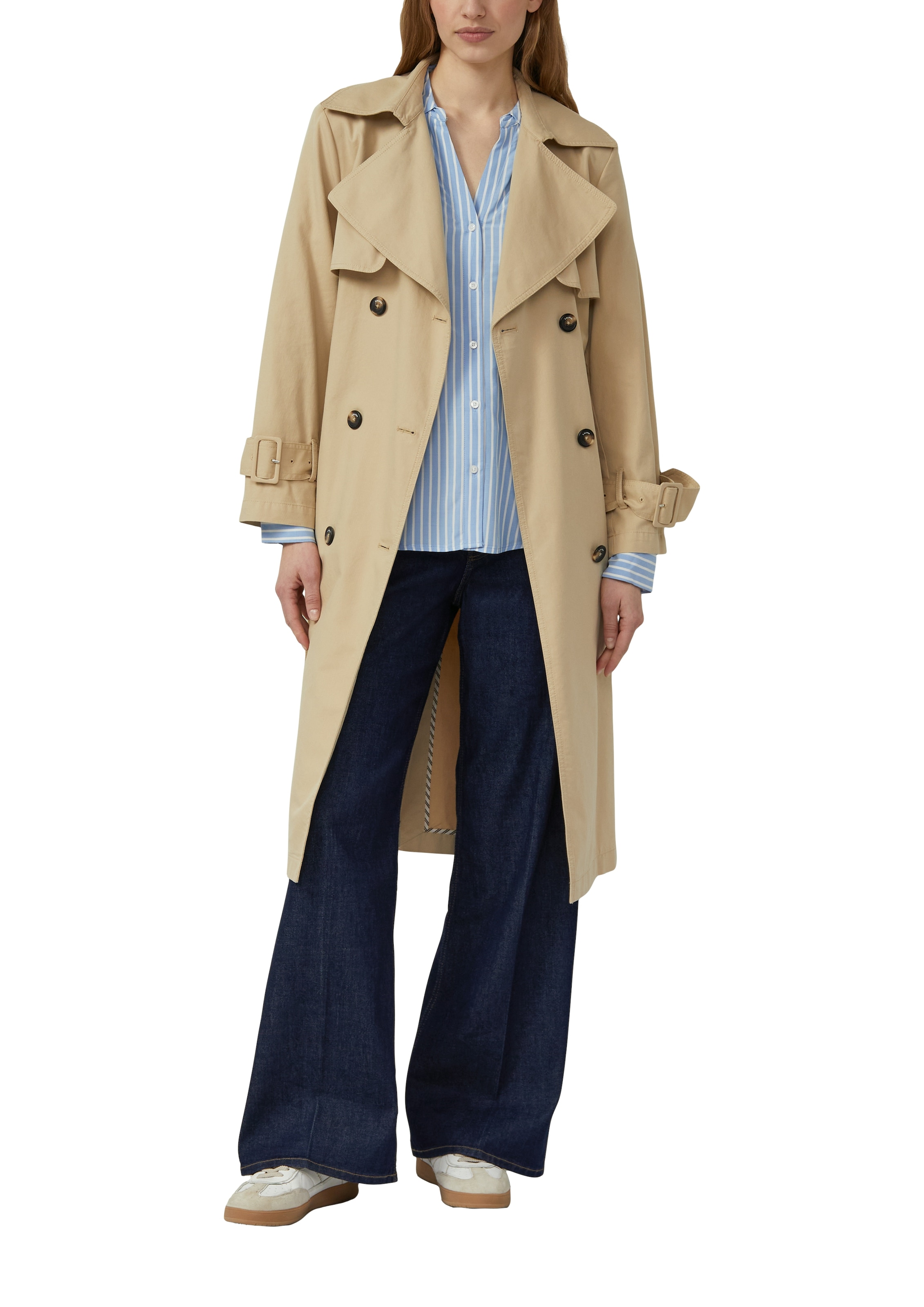 s.Oliver Blouse à manches longues im Streifen-Design und aus Viskose