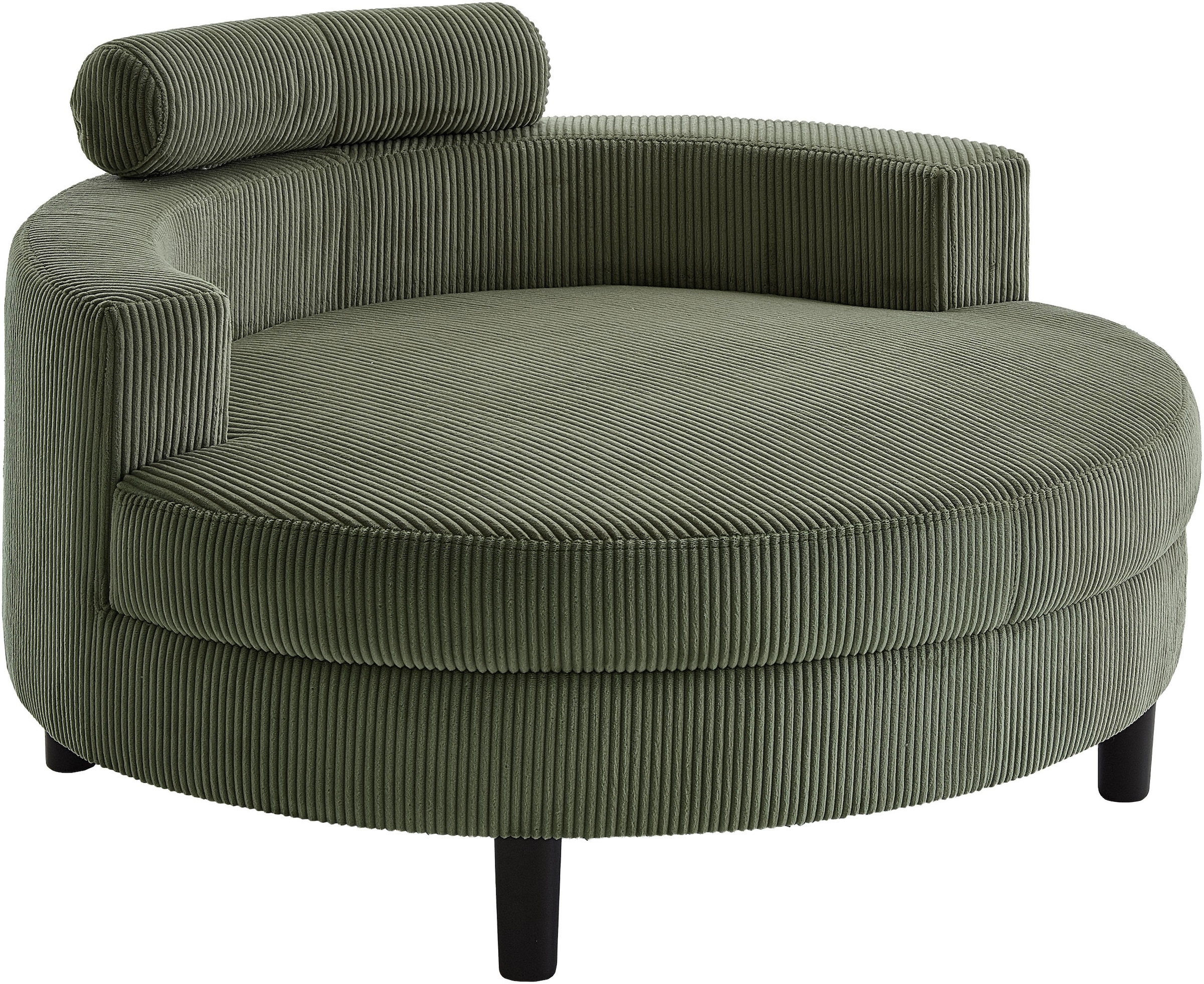 ATLANTIC home collection Loveseat »Ravi«, XXL- Sessel, inklusive Stauraumhocker, Rückenkissen & drei Zierkissen