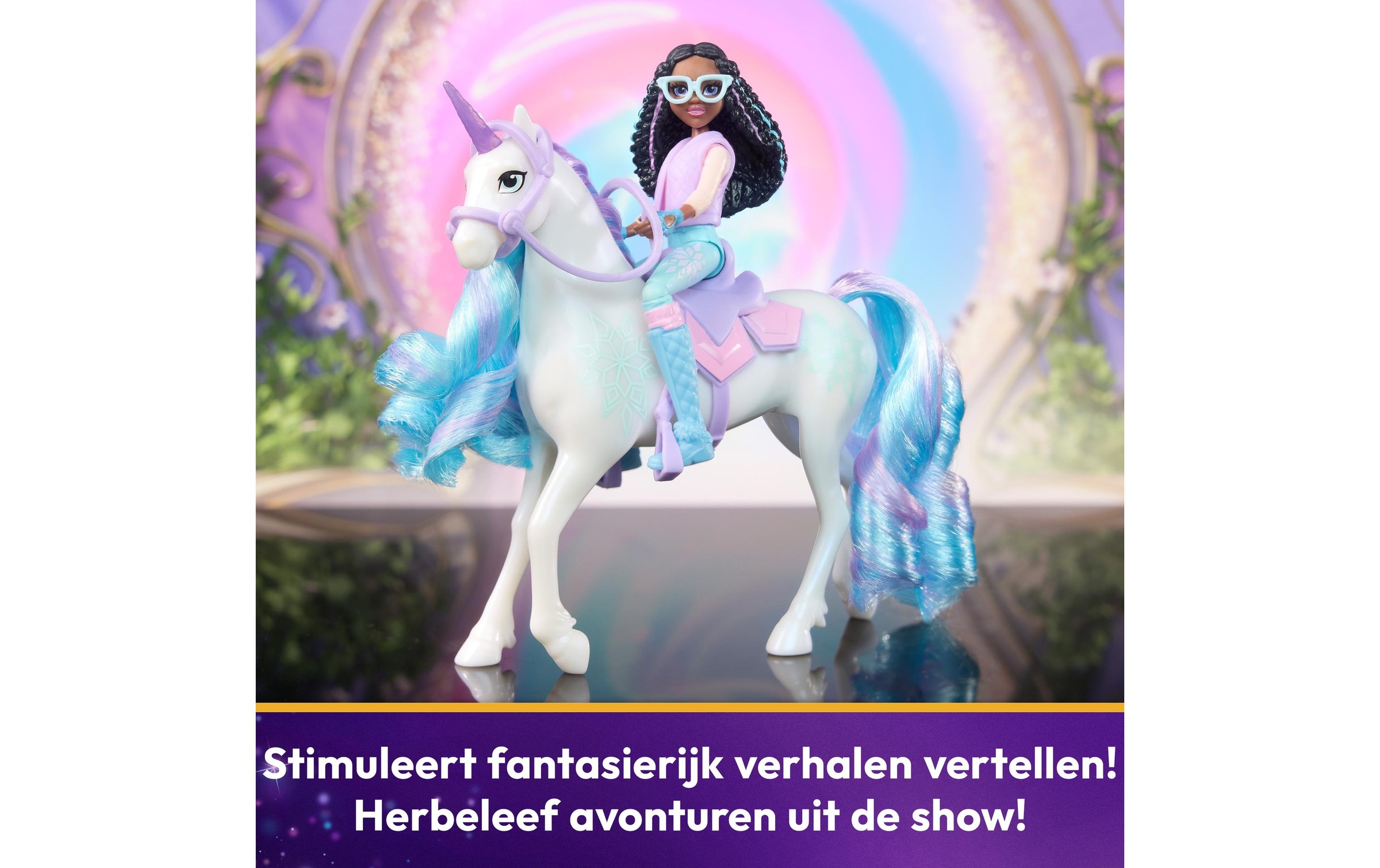 Anziehpuppe »Spinmaster Unicorn Academy Layla Doll & Glacier Unicorn«