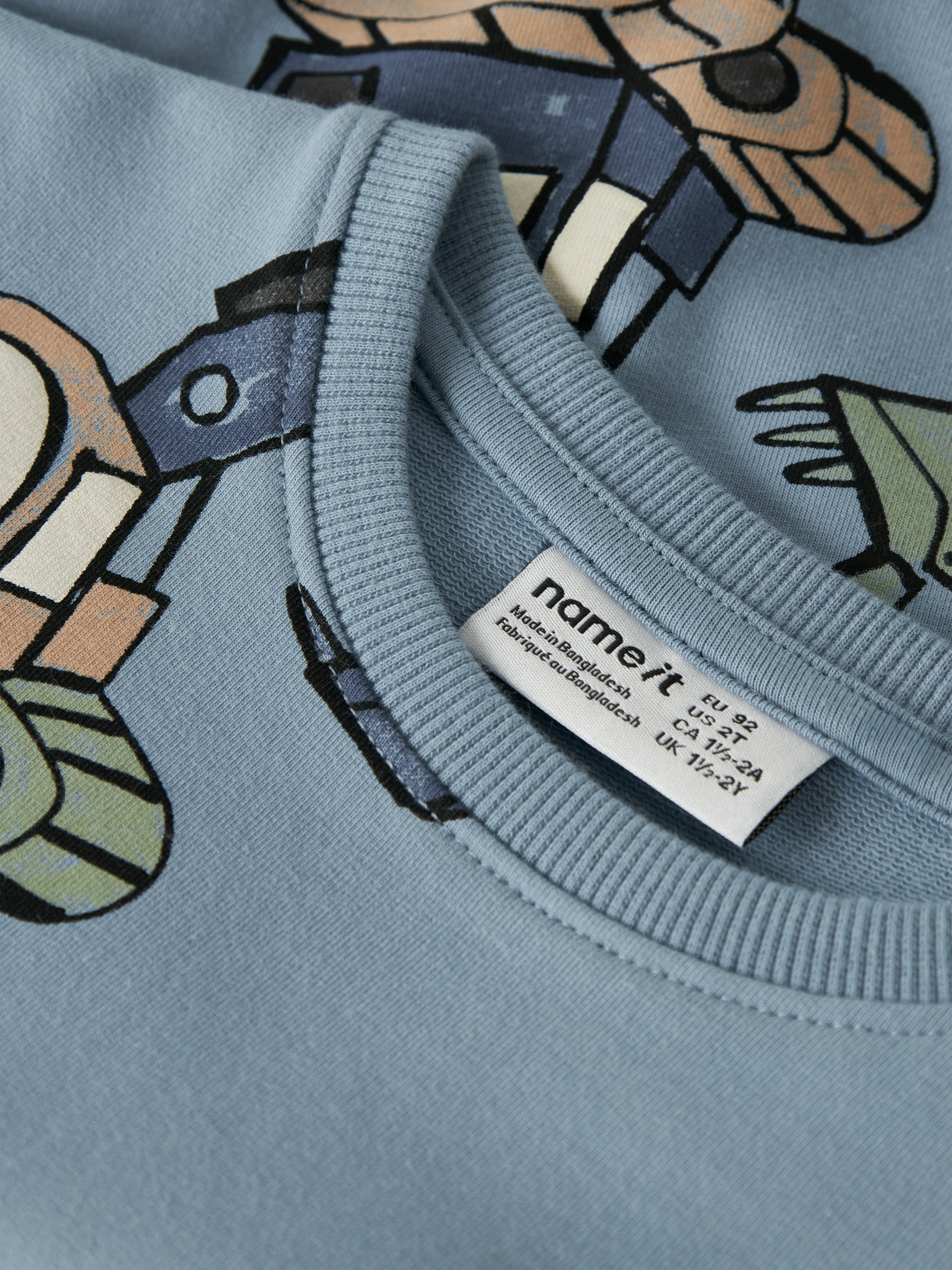 Name It Sweatshirt »NMMKARK LS NREG SWEAT UNB BOX«, Baumwollmischung, regular fit
