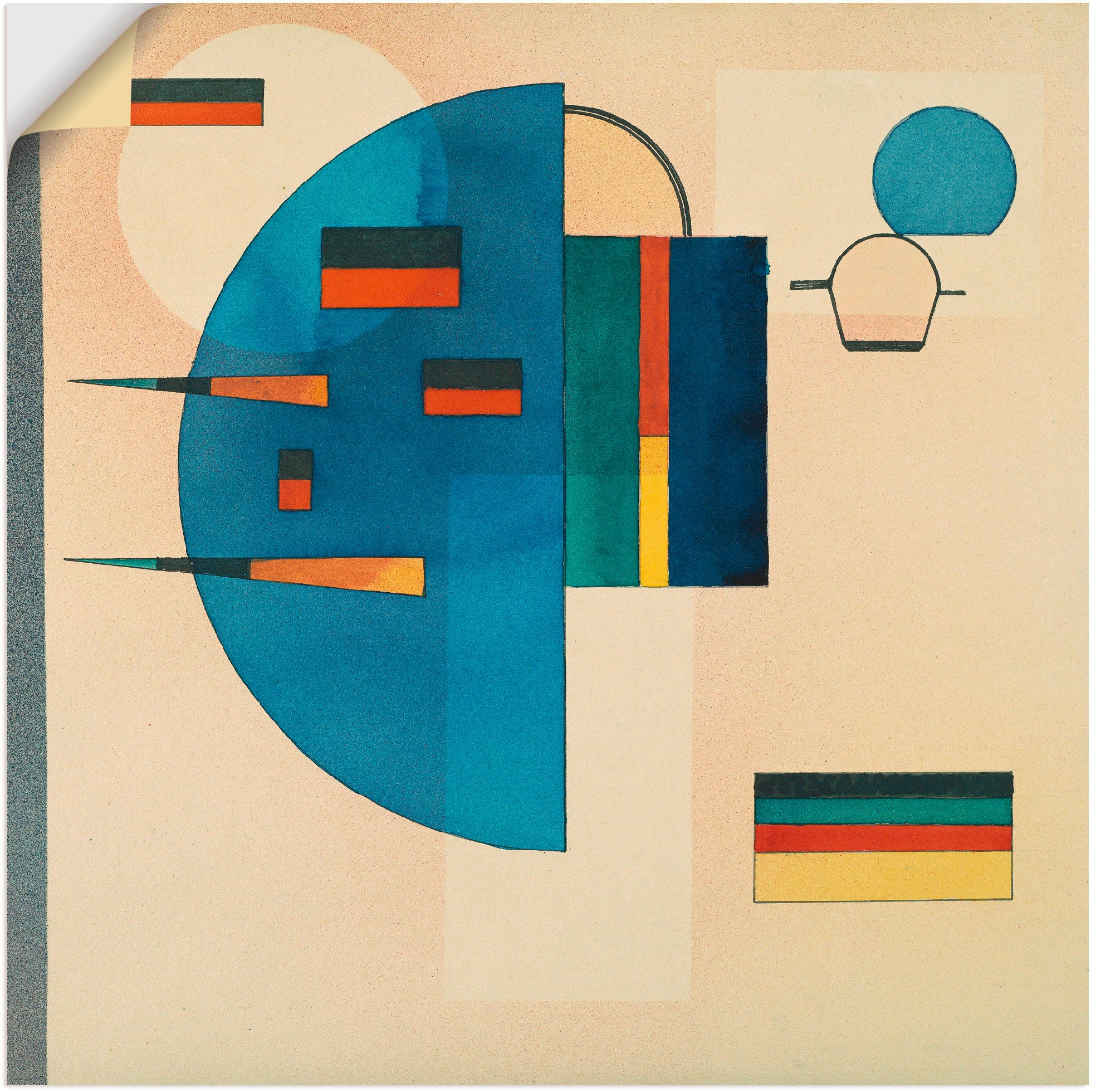 Image of Artland Wandbild »Beruhigt. 1931«, Muster, (1 St.), in vielen Grössen & Produktarten -Leinwandbild, Poster, Wandaufkleber / Wandtattoo auch für Badezimmer geeignet bei Ackermann Versand Schweiz