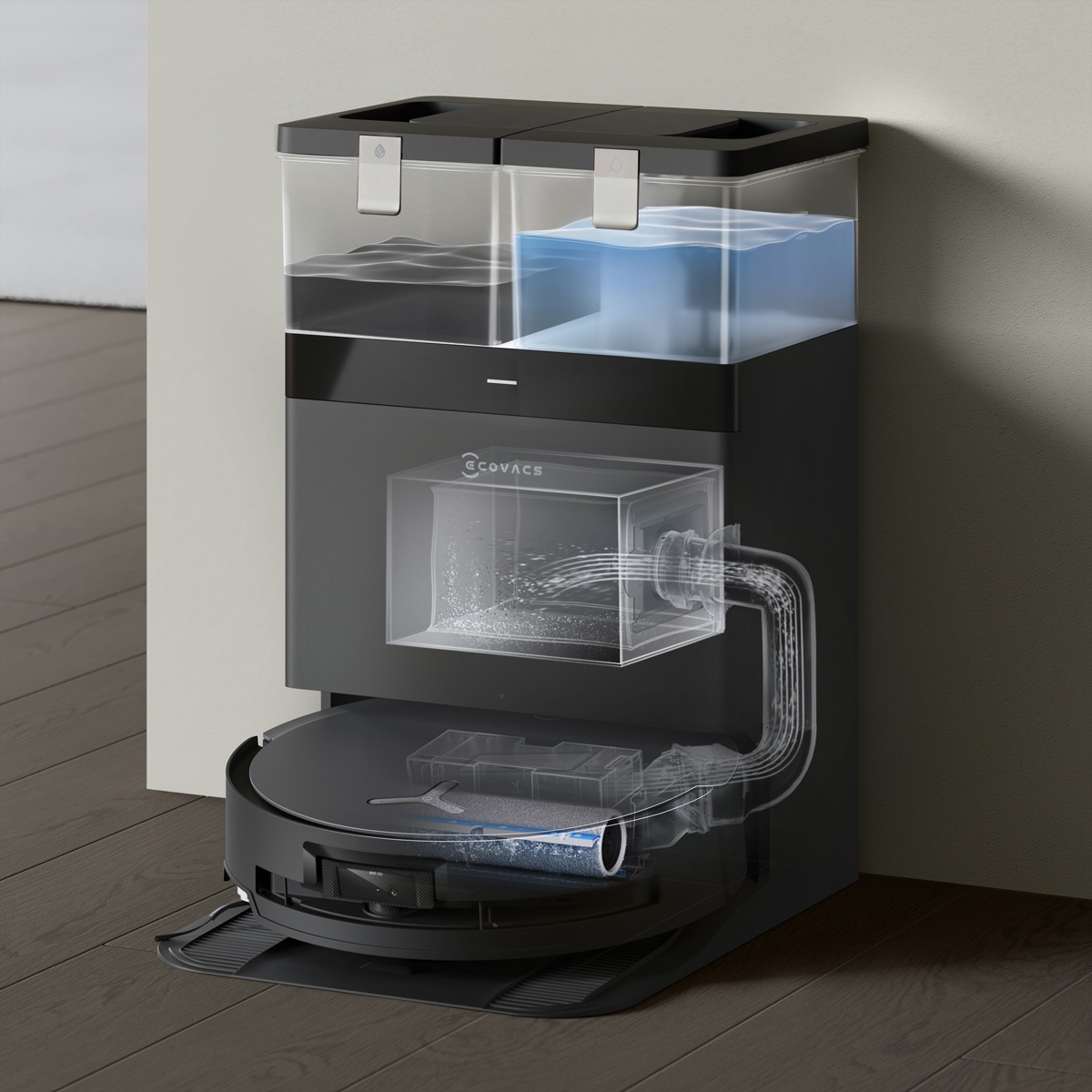 ECOVACS »Ecovacs Saugroboter X8 PRO OMNI, Deebot, black«