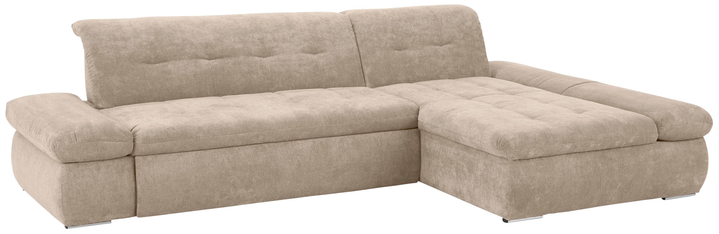 Image of Home affaire Ecksofa »Belle«, wahlweise mit Armlehnverstellung und Bettfunktion, Recamierenabschluss bei Ackermann Versand Schweiz