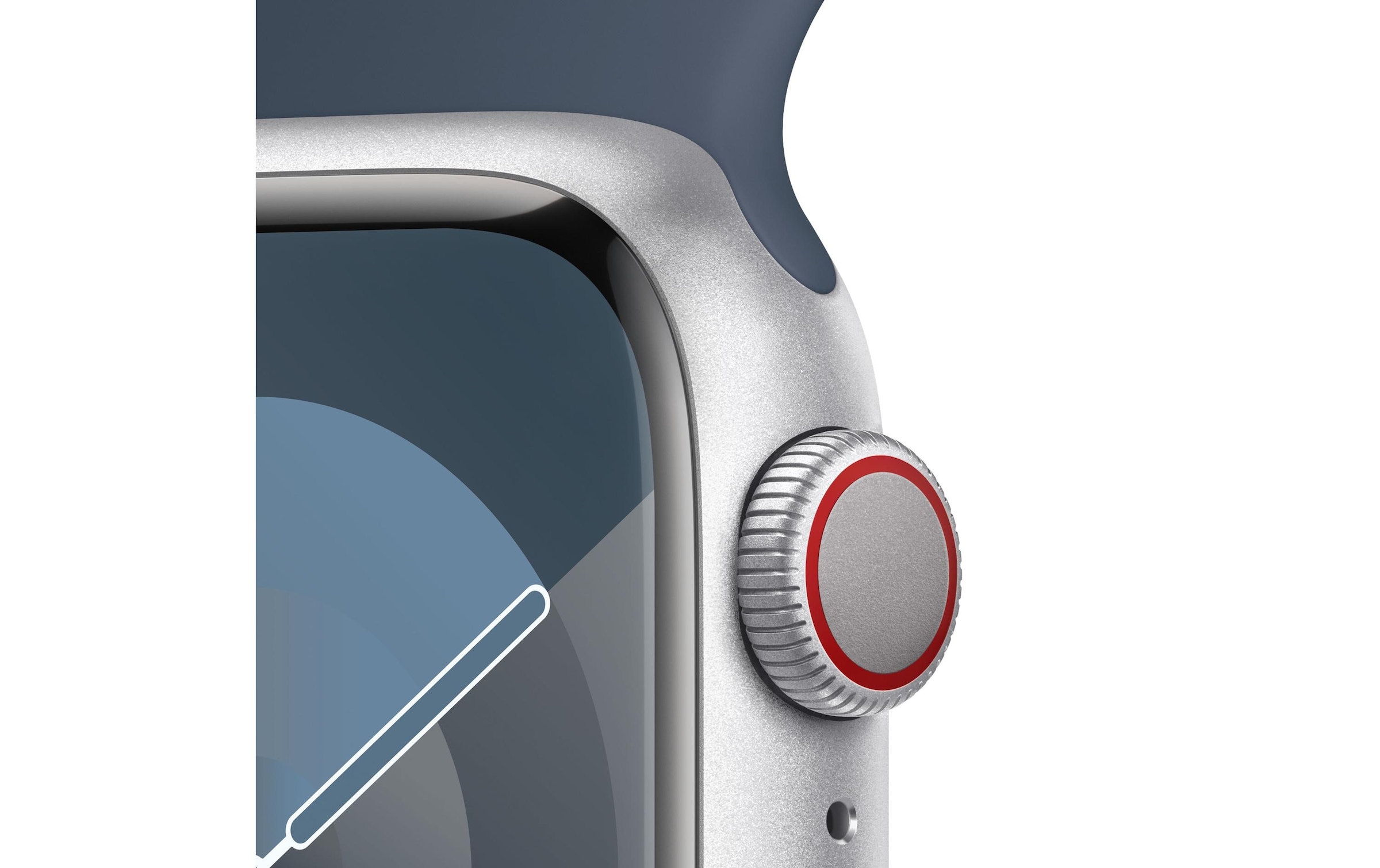 Apple Smartwatch »Series 9, GPS, Aluminium-Gehäuse mit Sportarmband«, Watch OS 10, 64 GB,)