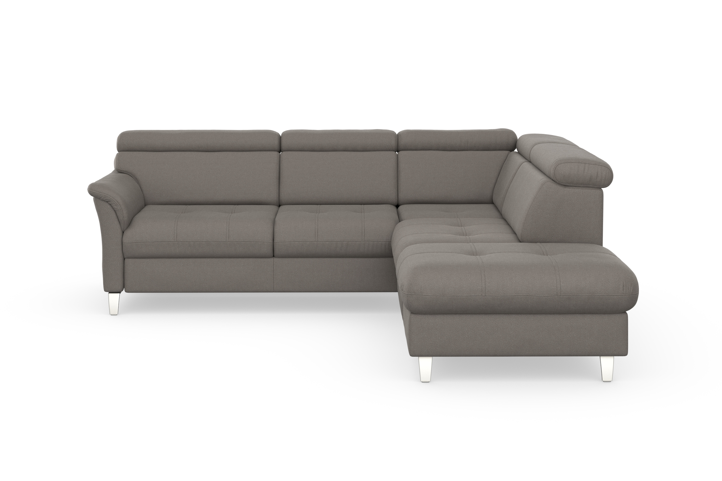 sit&more Ecksofa »Marano L-Form«, inklusive Kopfteilverstellung, wahlweise mit Bettfunktion, Bettkasten