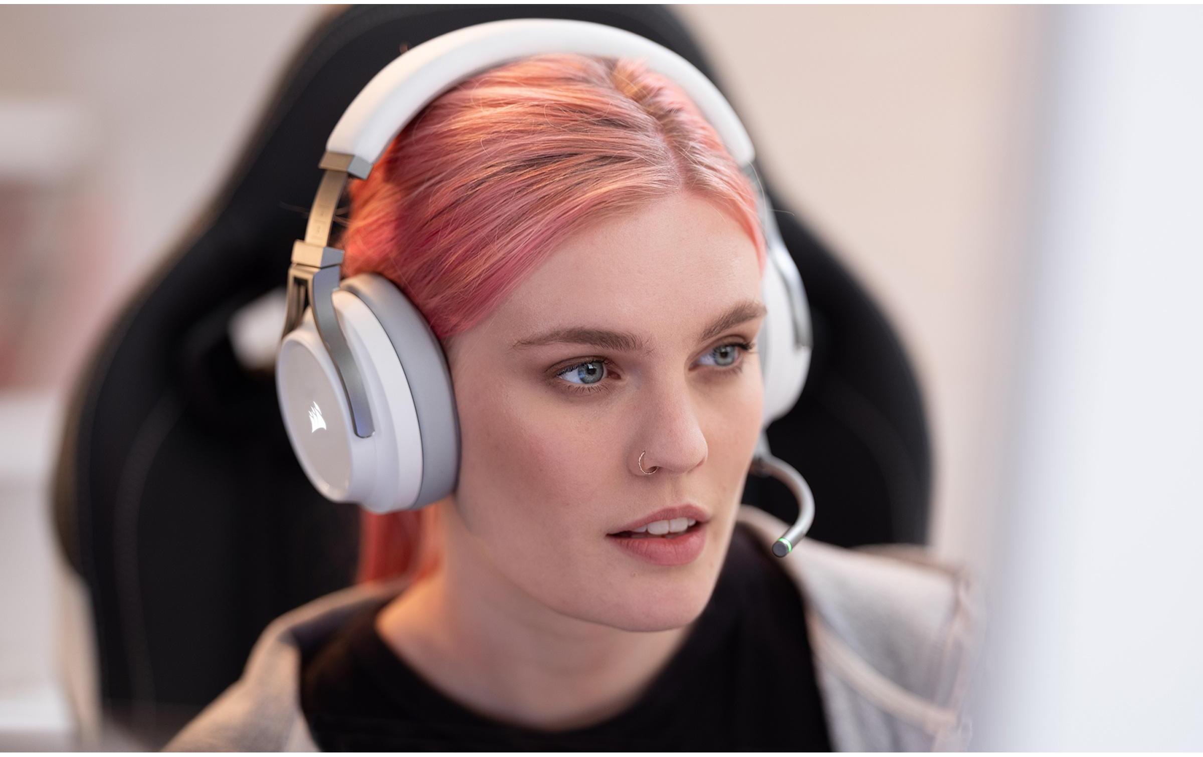 Corsair Headset »Virtuoso RGB Weiss«, Mikrofon abnehmbar