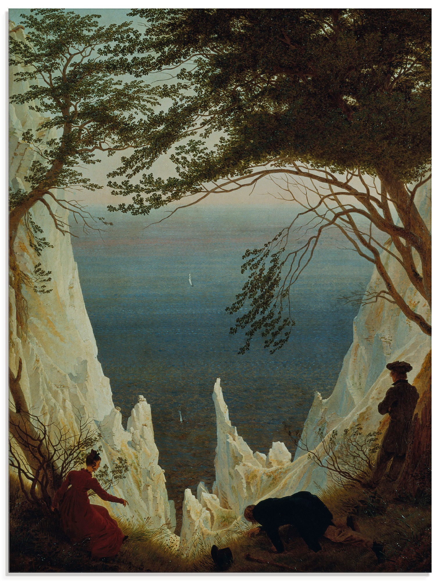 Image of Artland Glasbild »Die Kreidefelsen von Rügen. 1818/1819.«, Felsen, (1 St.) bei Ackermann Versand Schweiz
