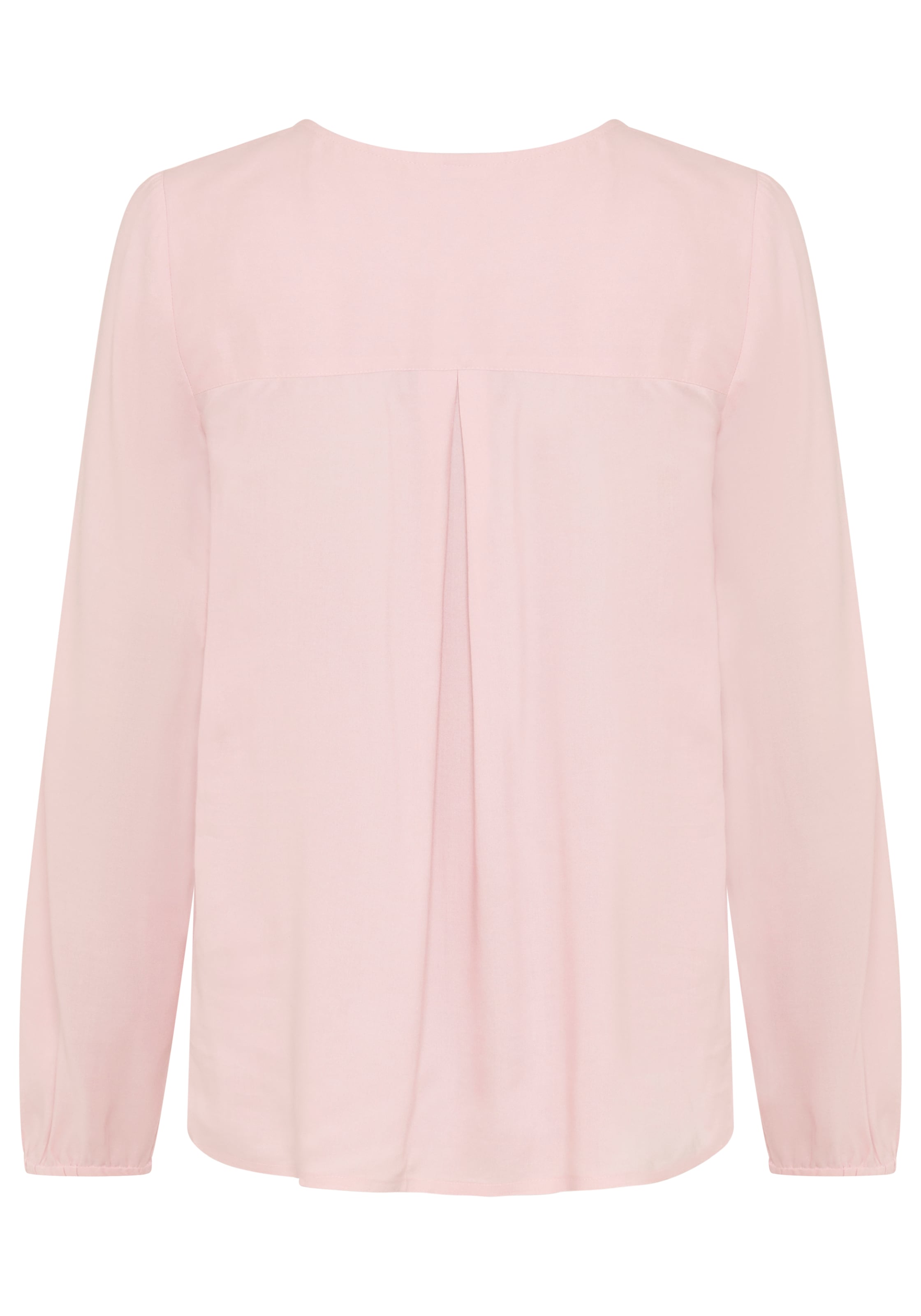 DELMAO Schlupfbluse femininer Stil, Langarm, aus Viskose, mit V-Ausschnitt