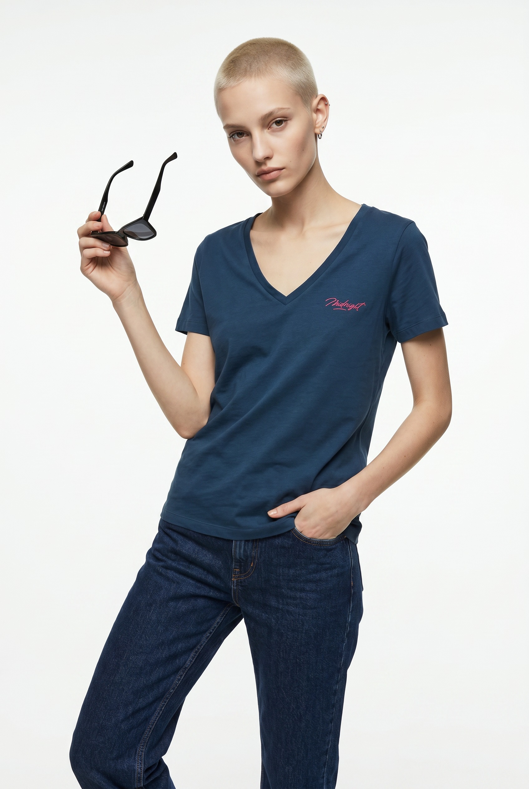 Image of Vero Moda Kurzarmshirt "VMVIOLA VENESSA SS TOP BOX JRS" mit Print
