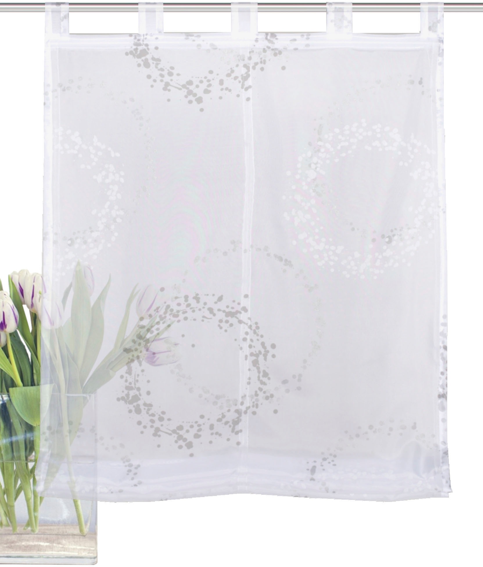 Image of HOME WOHNIDEEN Raffrollo »TIMO«, mit Schlaufen, freihängend, Voile bei Ackermann Versand Schweiz