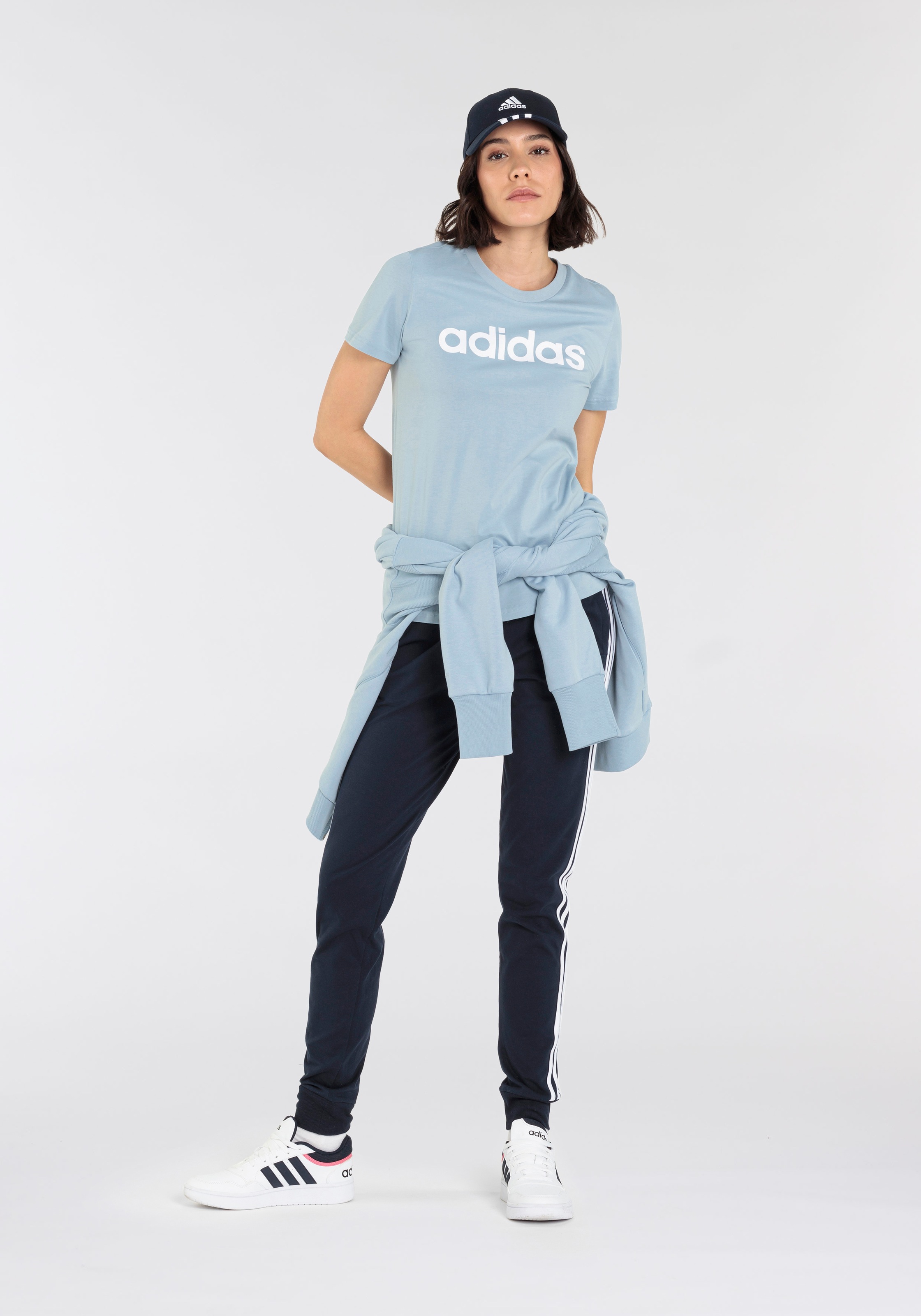 adidas Sportswear T-Shirt »LOUNGEWEAR ESSENTIALS SLIM LOGO«