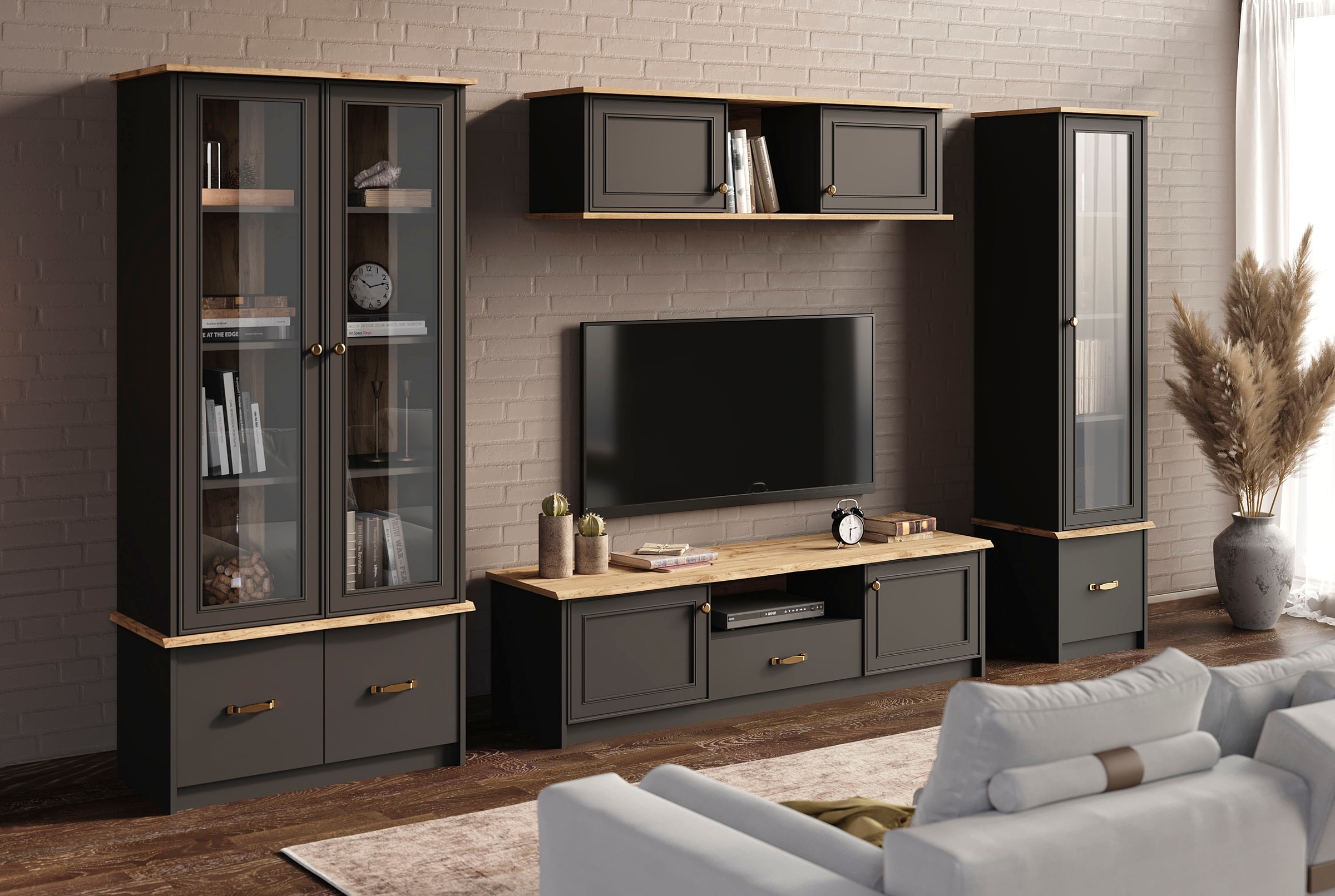 Image of Home affaire Vitrine »Rwan«, mit Sicherheitsglas, Höhe 182,5 cm bei Ackermann Versand Schweiz