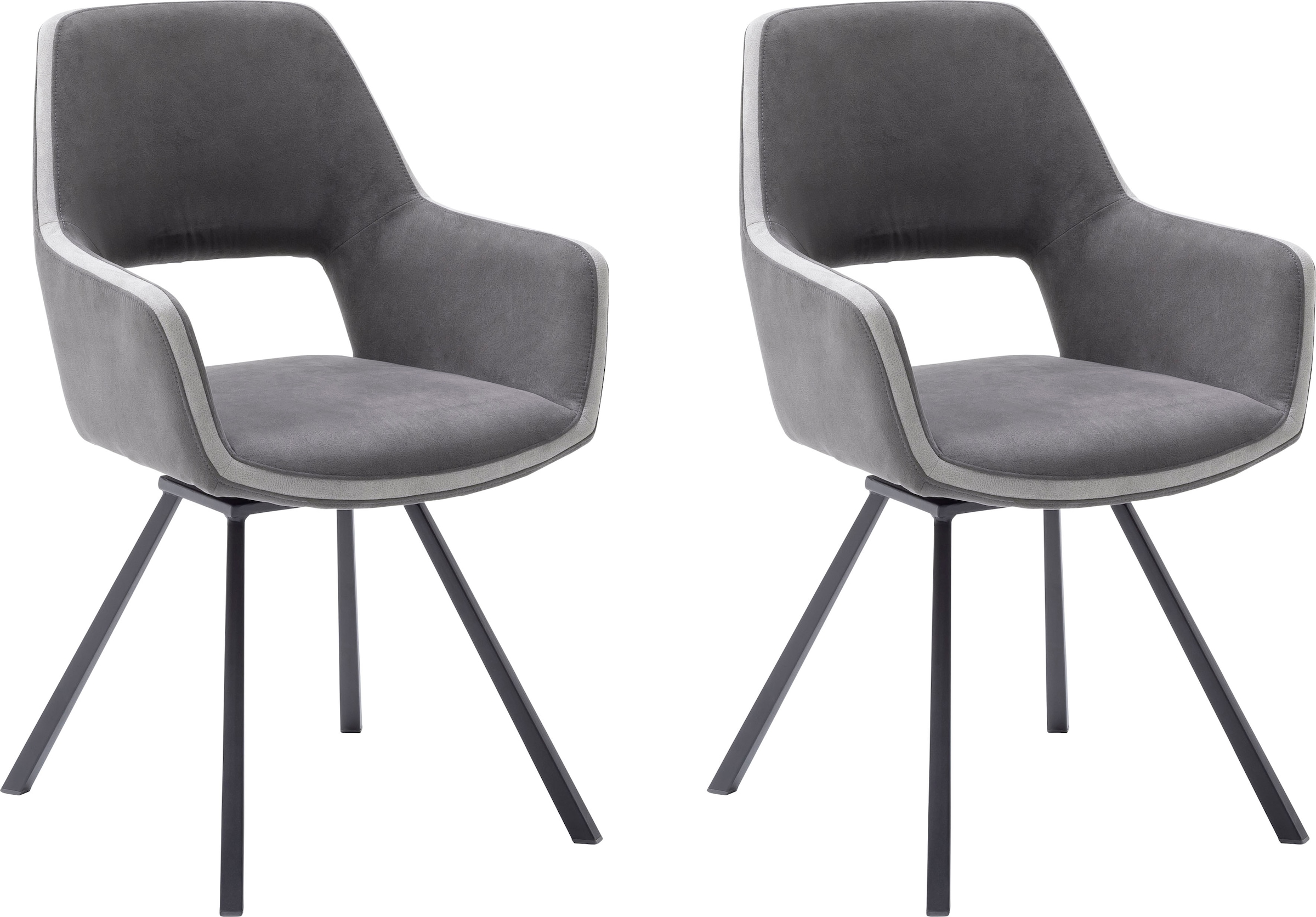 MCA furniture Esszimmerstuhl »Bayonne«, (Set), 2 St., 2-er Set, Stuhl  180°drehbar mit Nivellierung, belastbar bis 120 kg jetzt kaufen