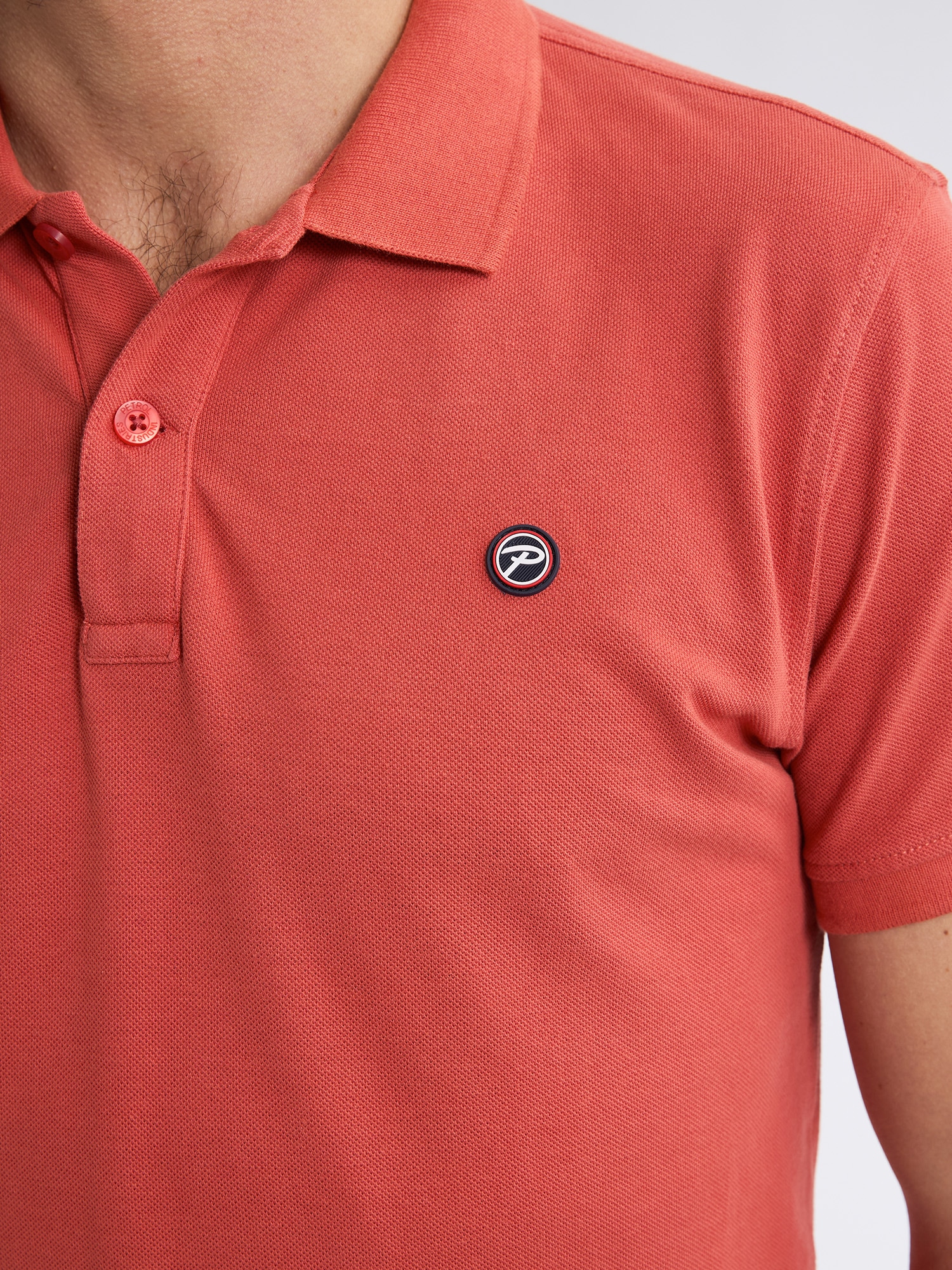 Petrol Industries Polo mit Logo Stickerei