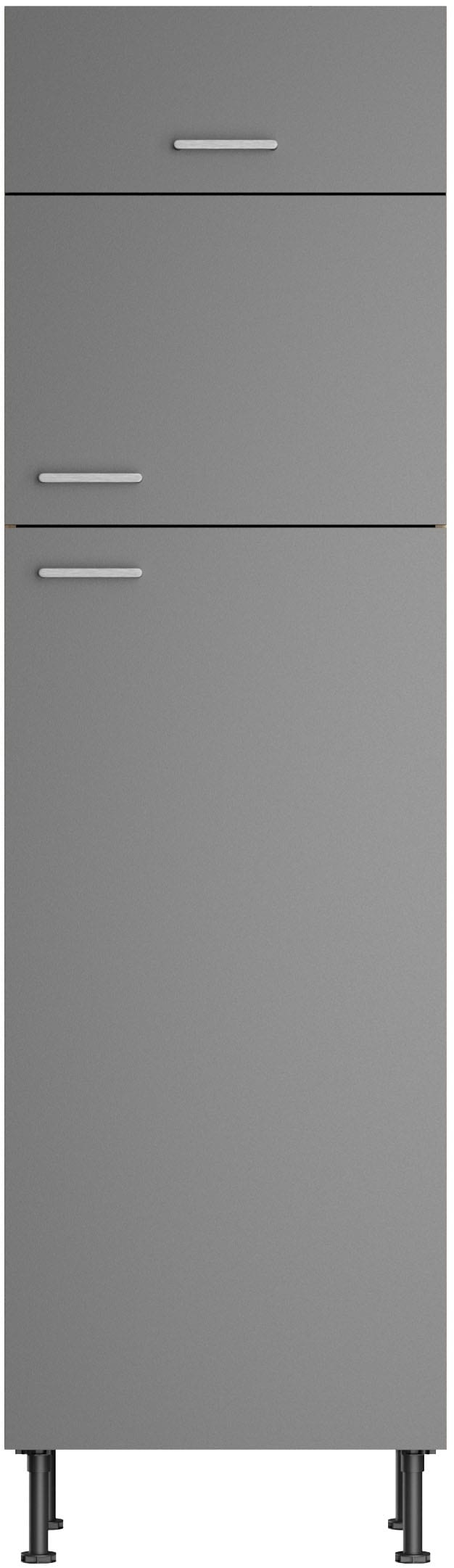 KOCHSTATION Armoire réfrigérée encastrable »KS-Lucy« Breite 60 cm, m. 2 Türen, 1 Klappe, Soft-Close, höhenverstellbare Füsse