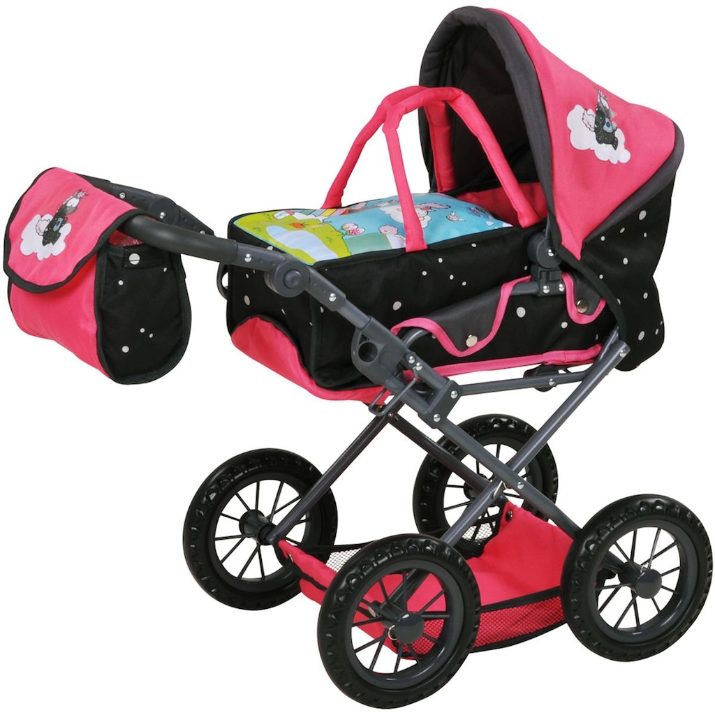 Knorrtoys® Kombi-Puppenwagen »Ruby - Nici, Theodor Carbon«, mit Wickeltasche